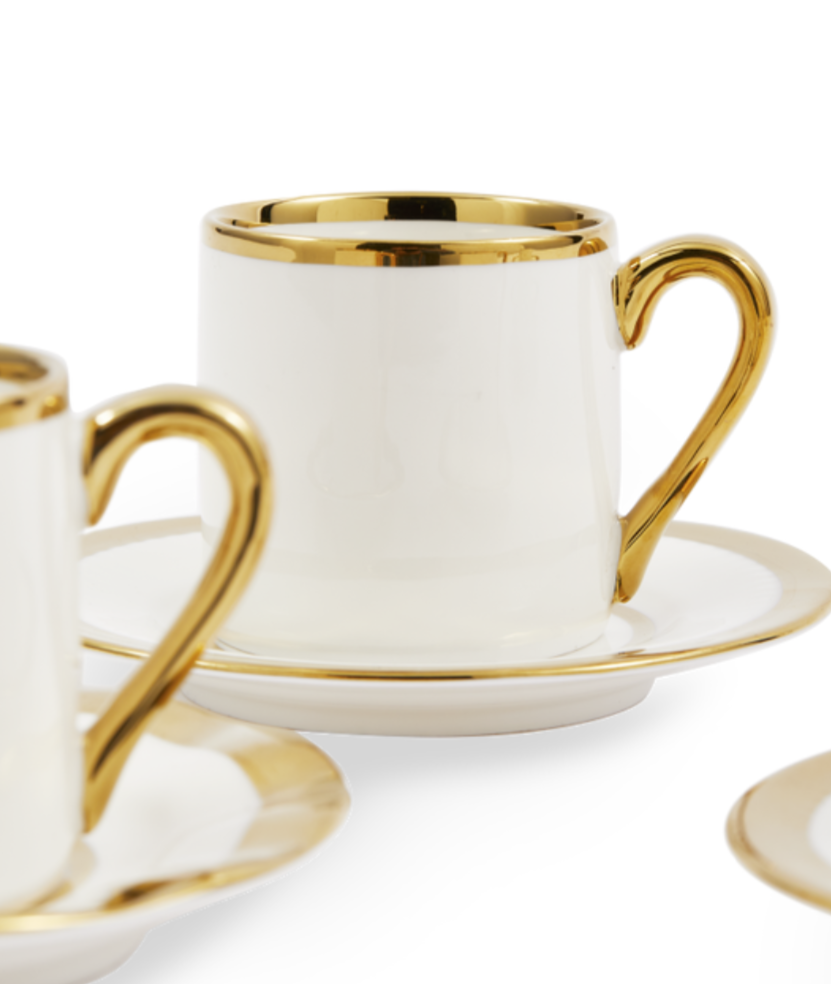 GOLDEN FINDS porcelain espresso cup set