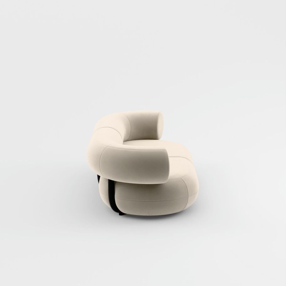 2-module sofa upholstered fat