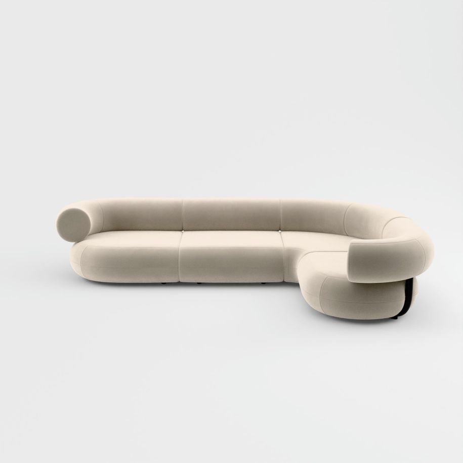 Fat upholstered modular corner