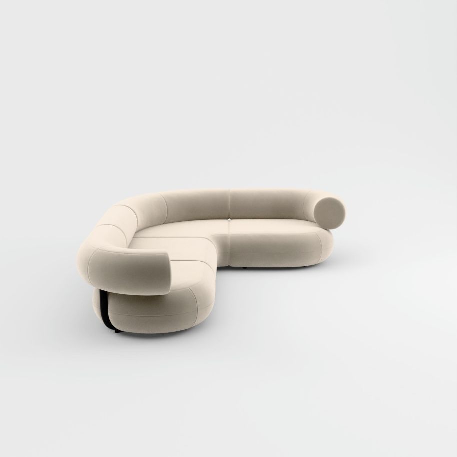 Fat upholstered modular corner