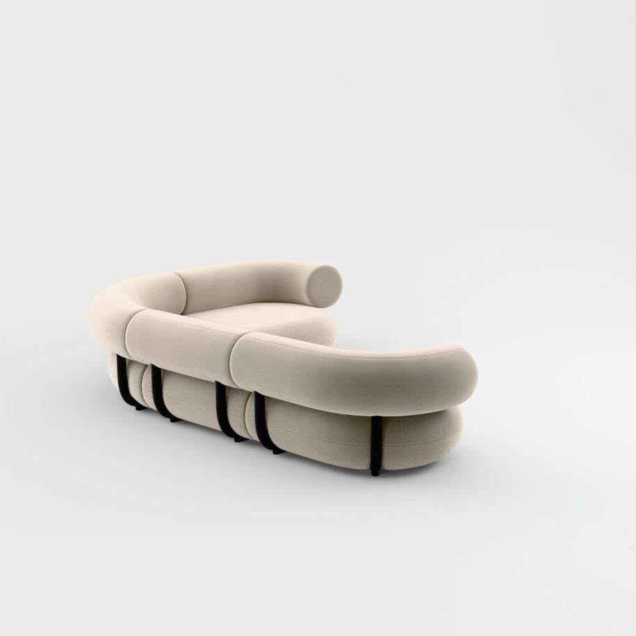 Fat upholstered modular corner