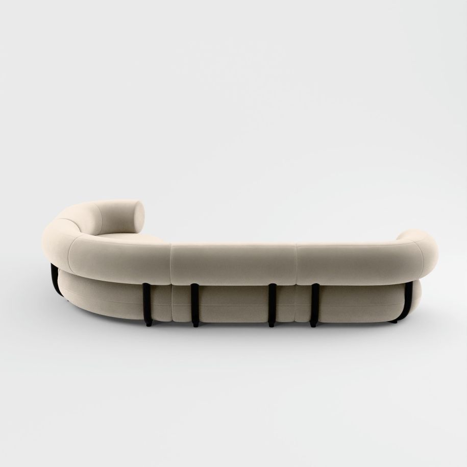 Fat upholstered modular corner