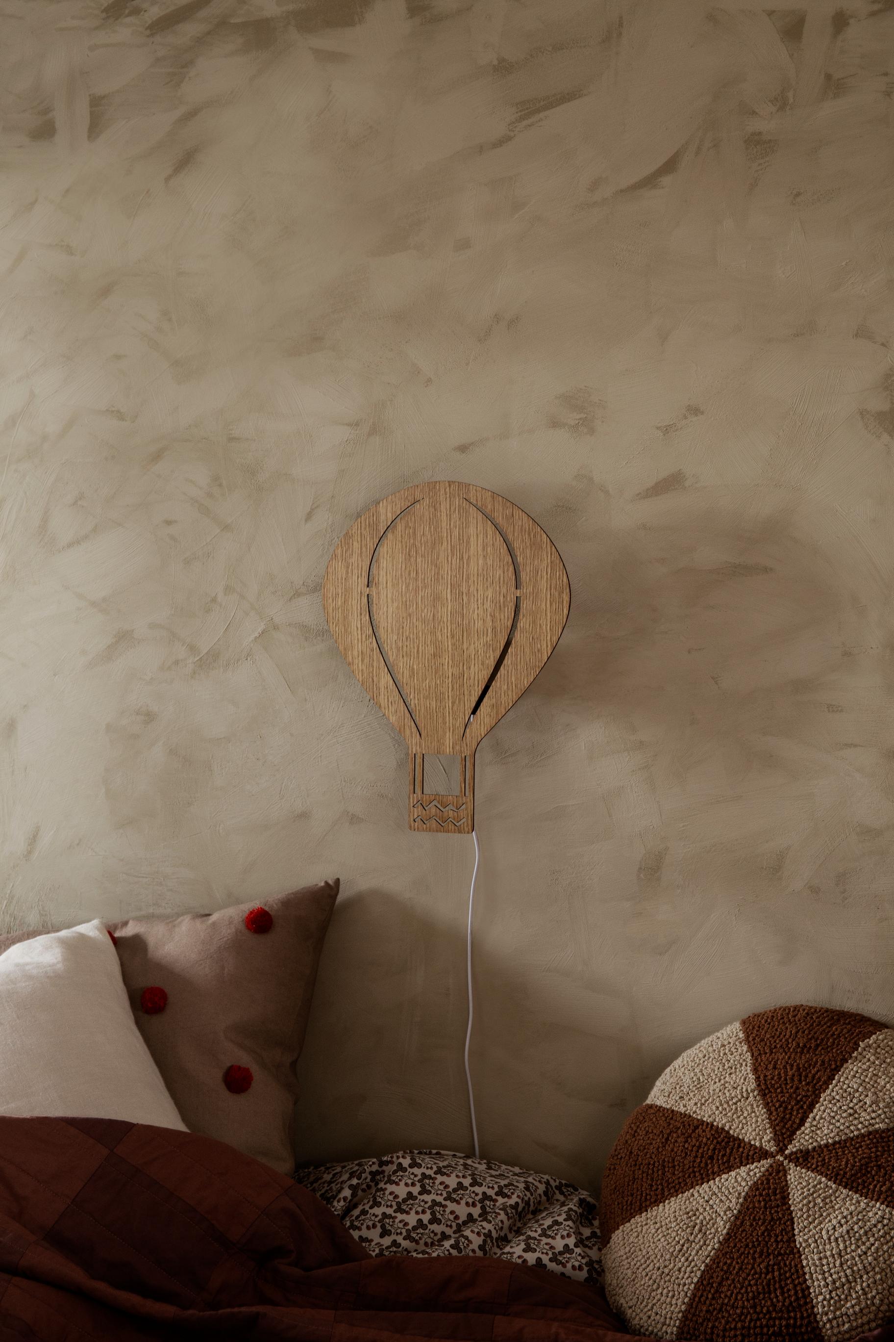 AIR BALLOON lamp, oiled oak