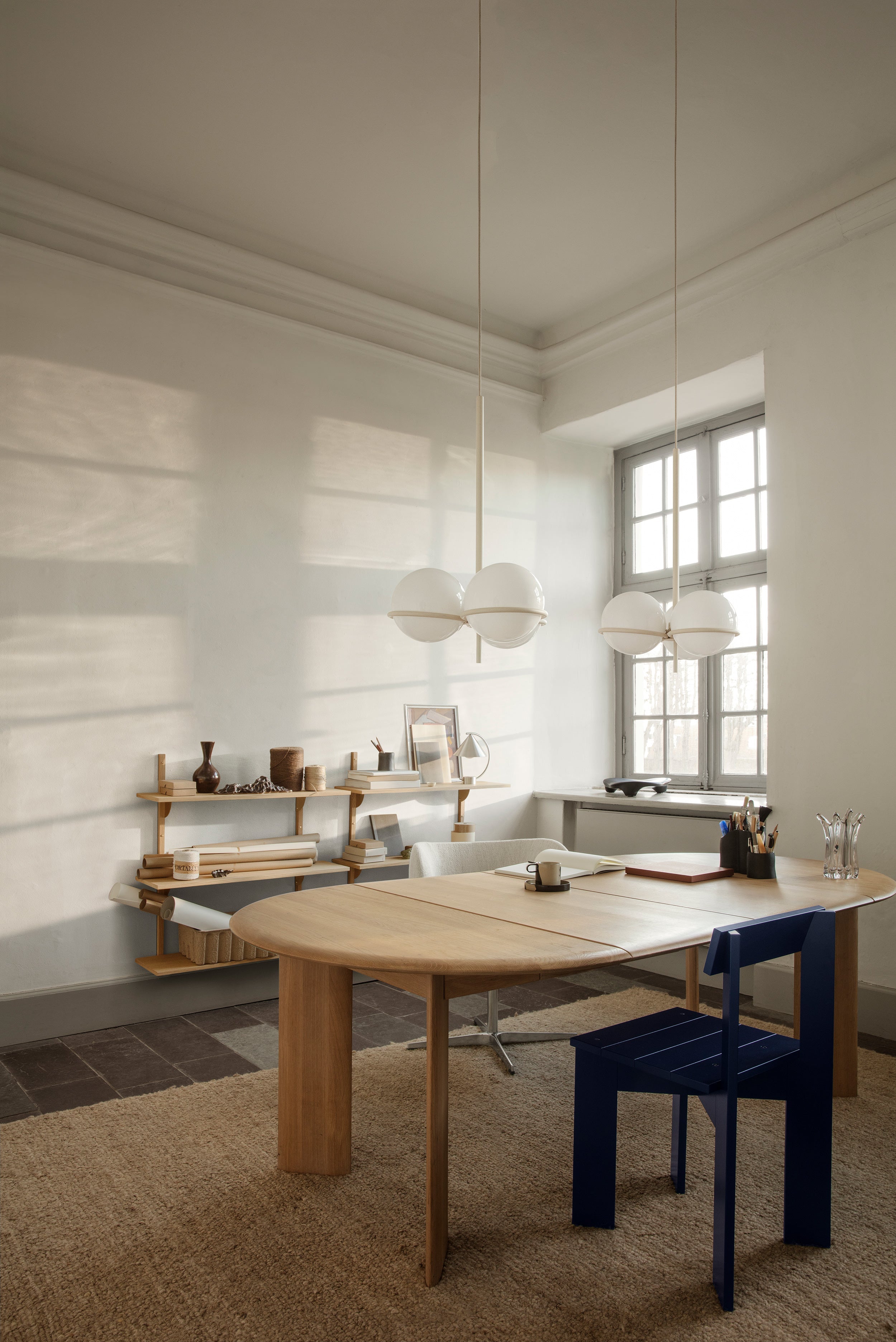 Stuhl ARK blau Buchenholz