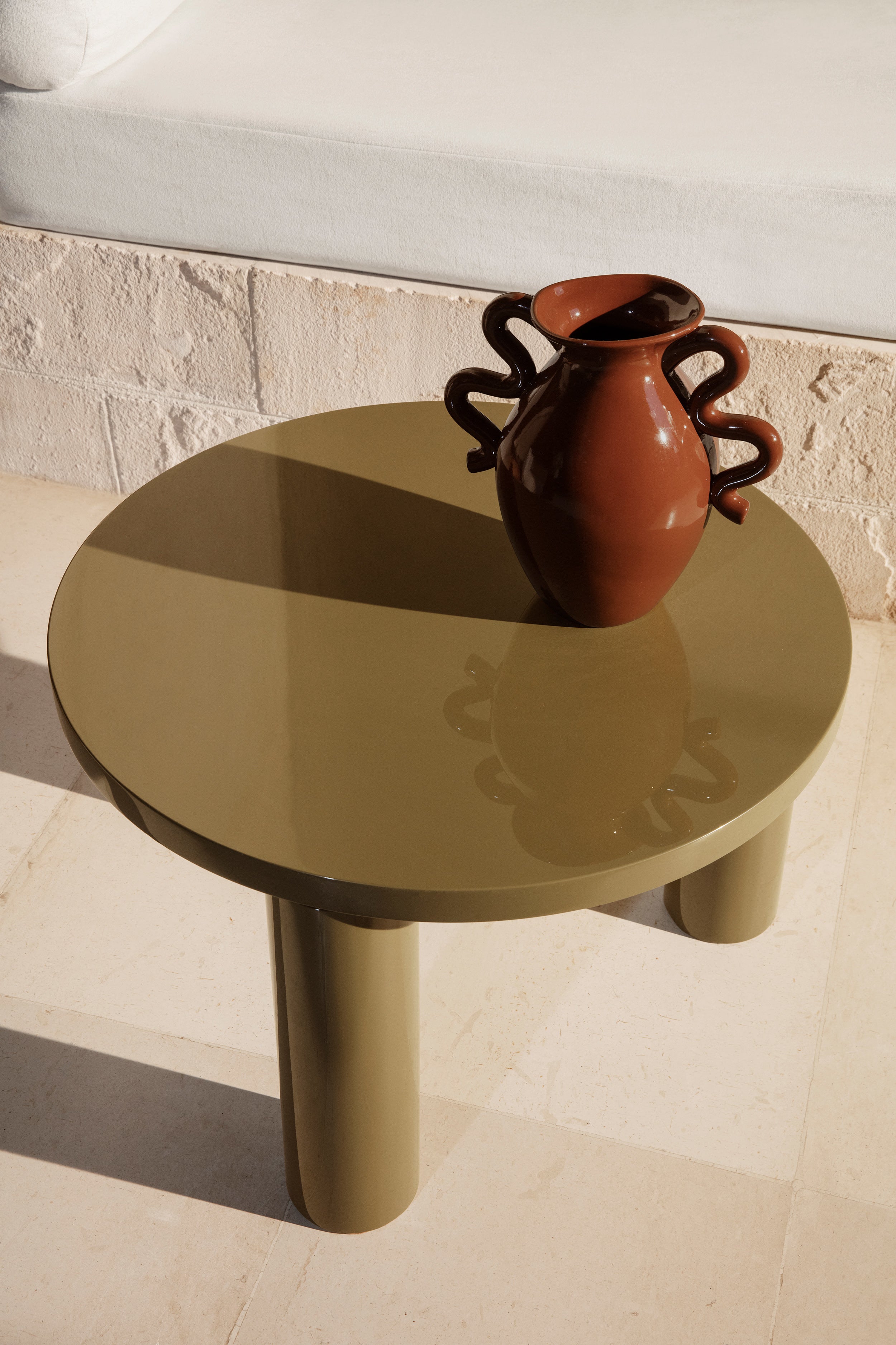 POST olive coffee table
