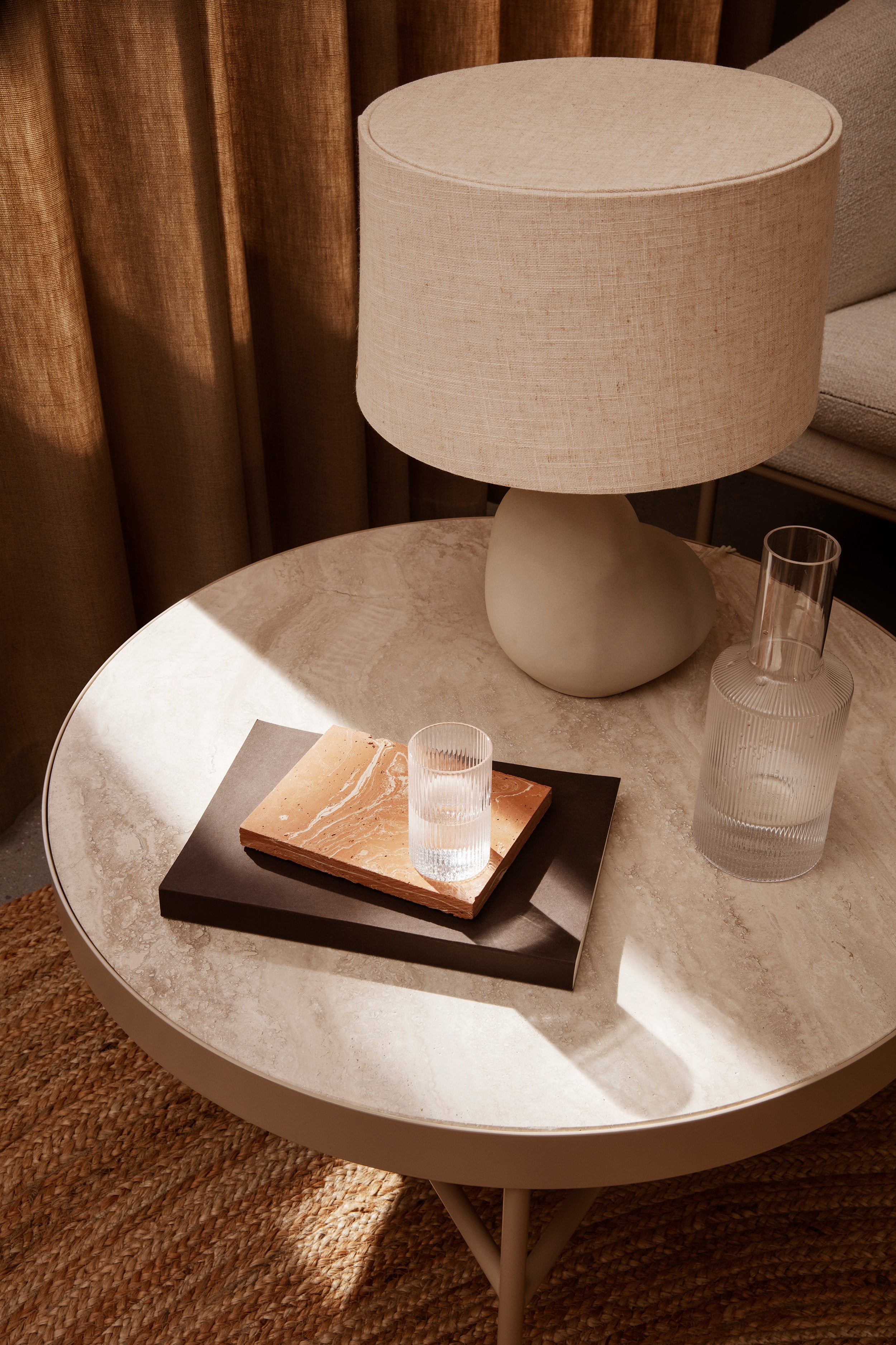 HEBE bedside lamp base broken white