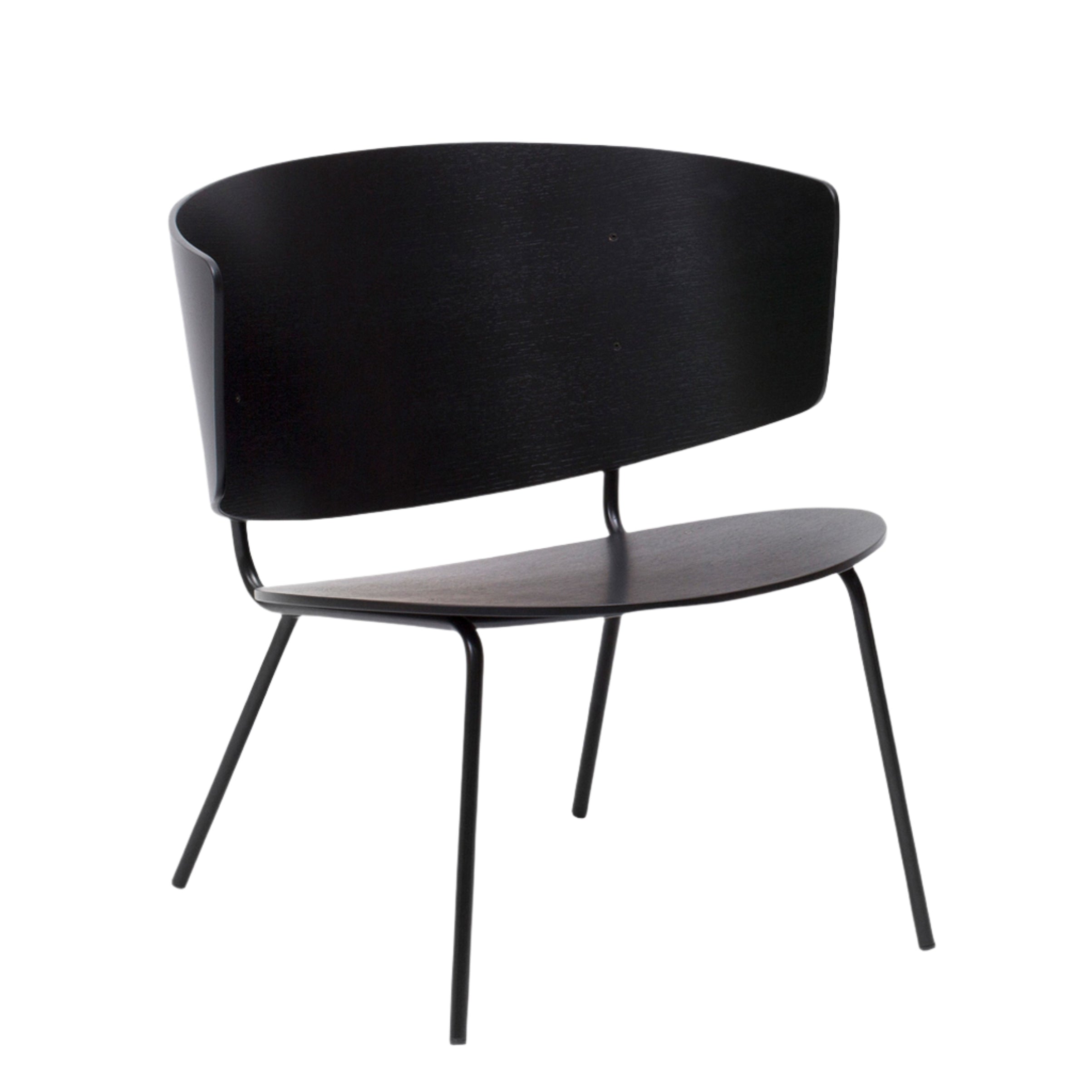 HERMAN LOUNGE black armchair