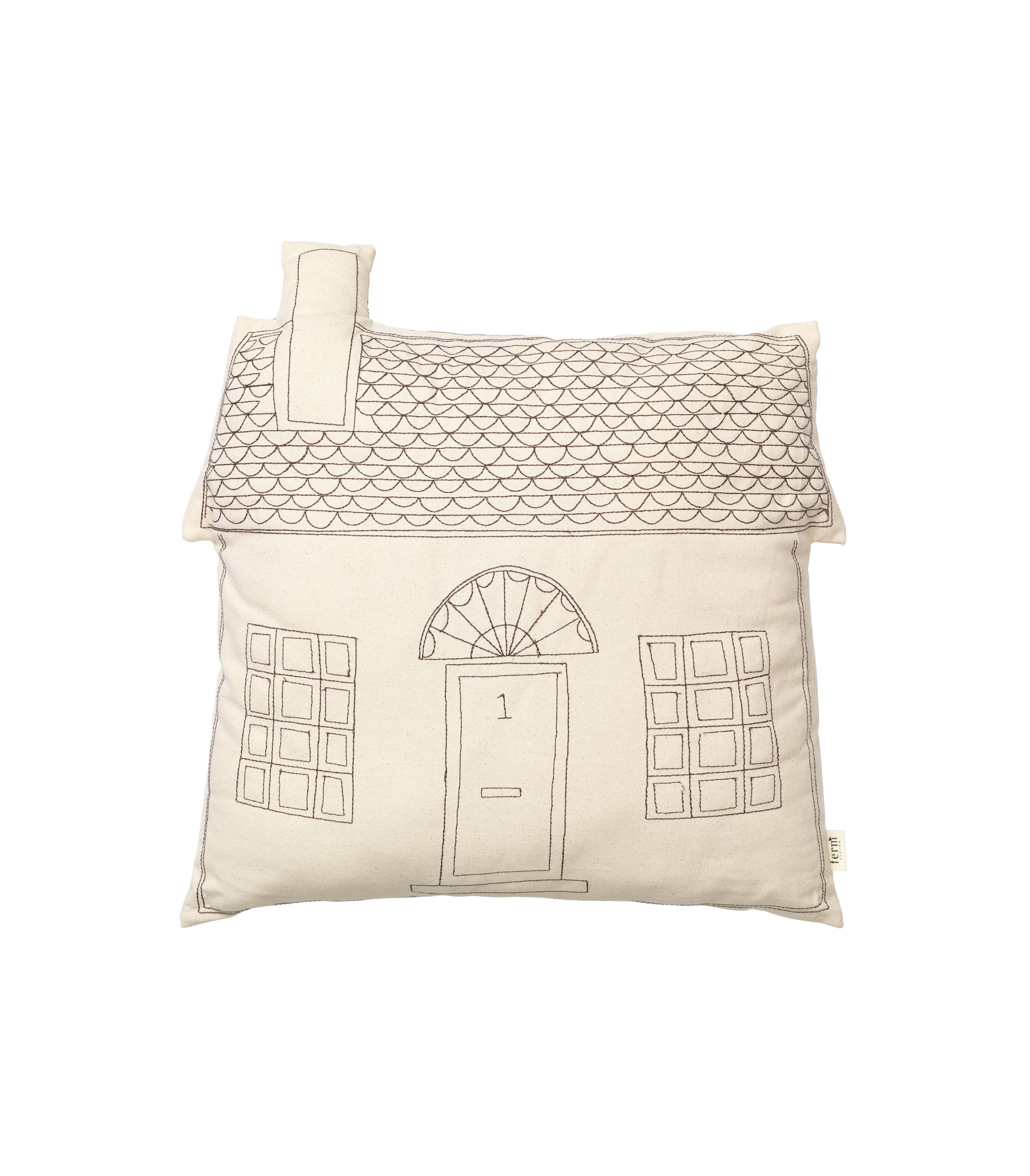 ABODE COTTAGE HOUSE decorative pillow broken white