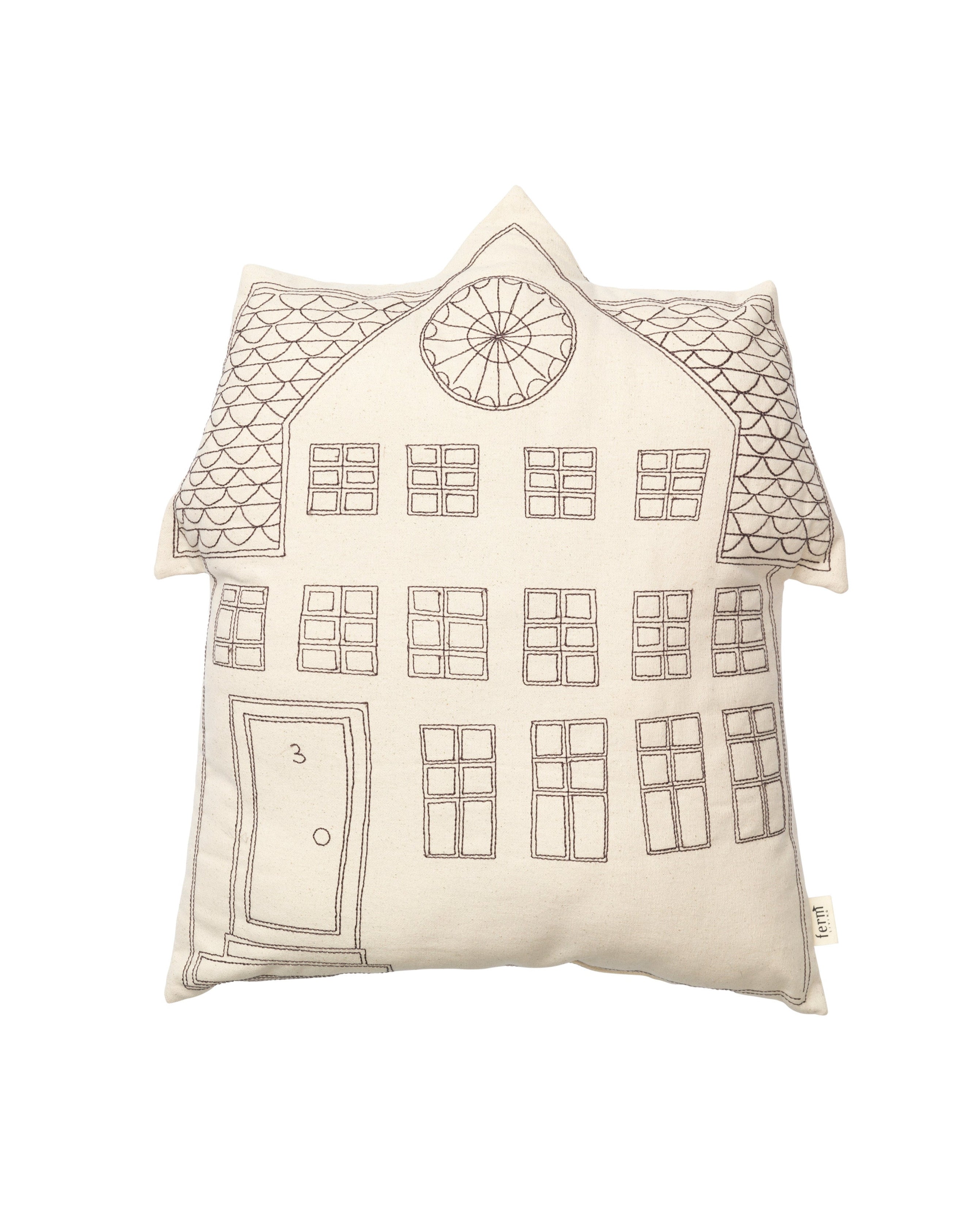 ABODE WINDOWS decorative pillow broken white
