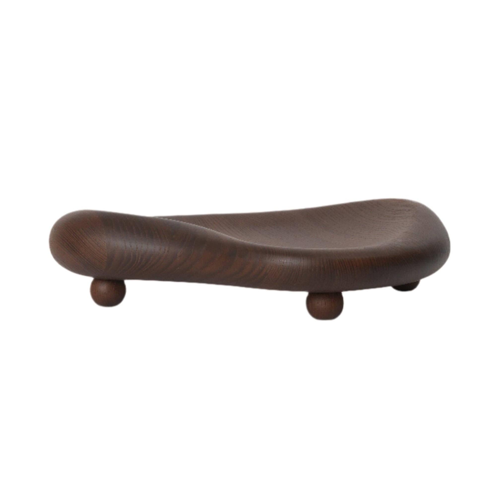 CAIRN CENTREPIECE decorative tray dark brown ash wood