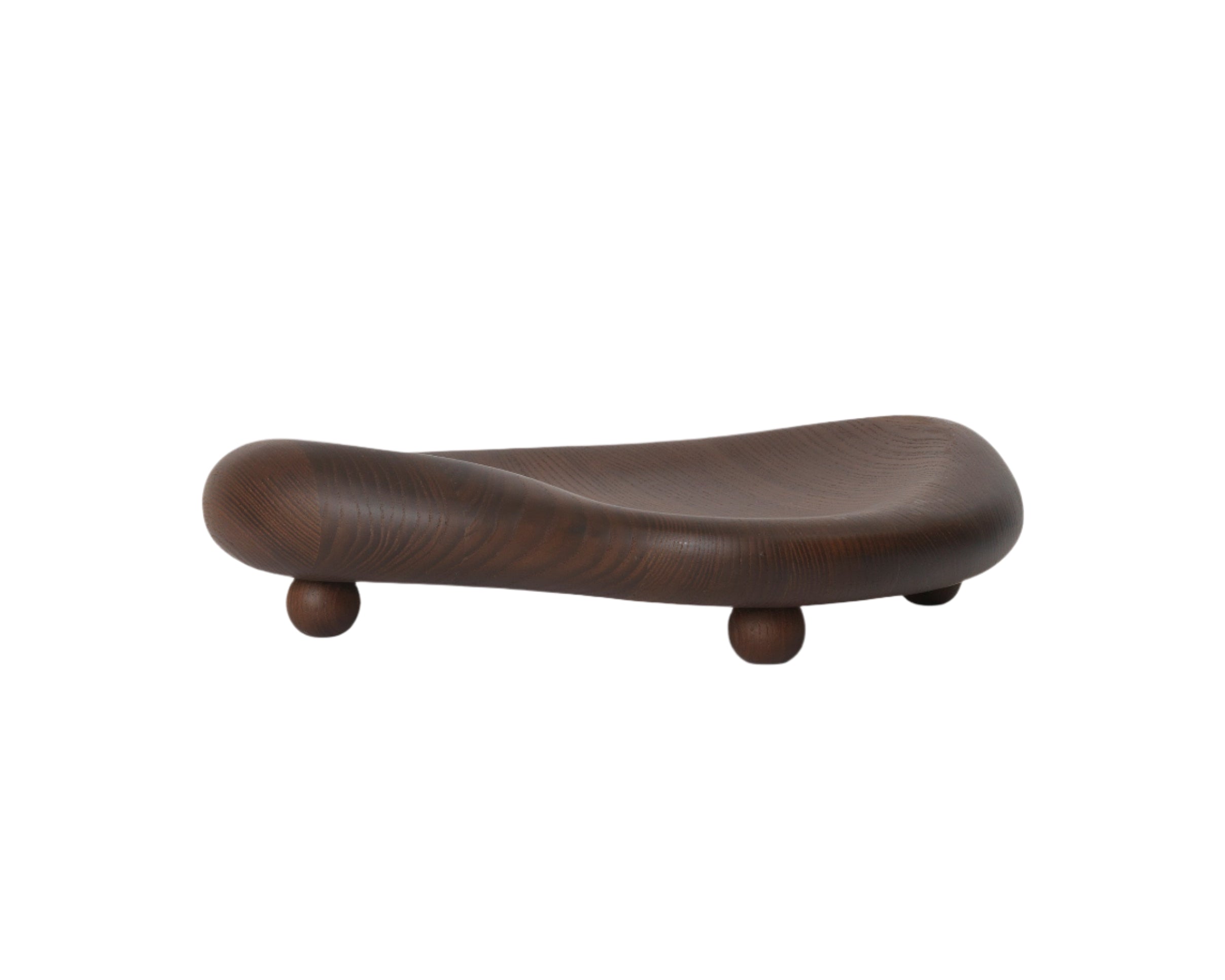 CAIRN CENTREPIECE decorative tray dark brown ash wood