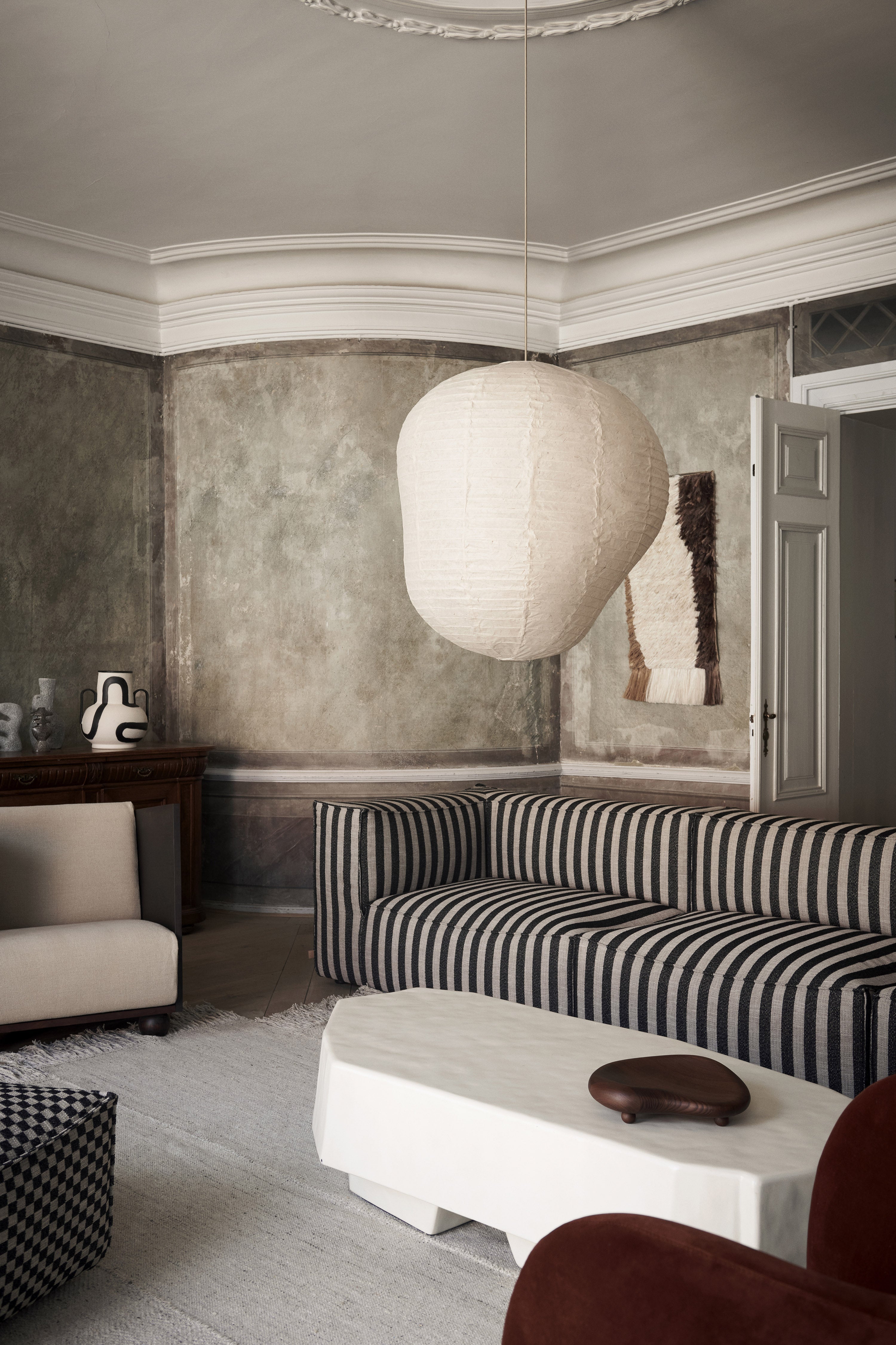 Lampshade kurbis paper wasi