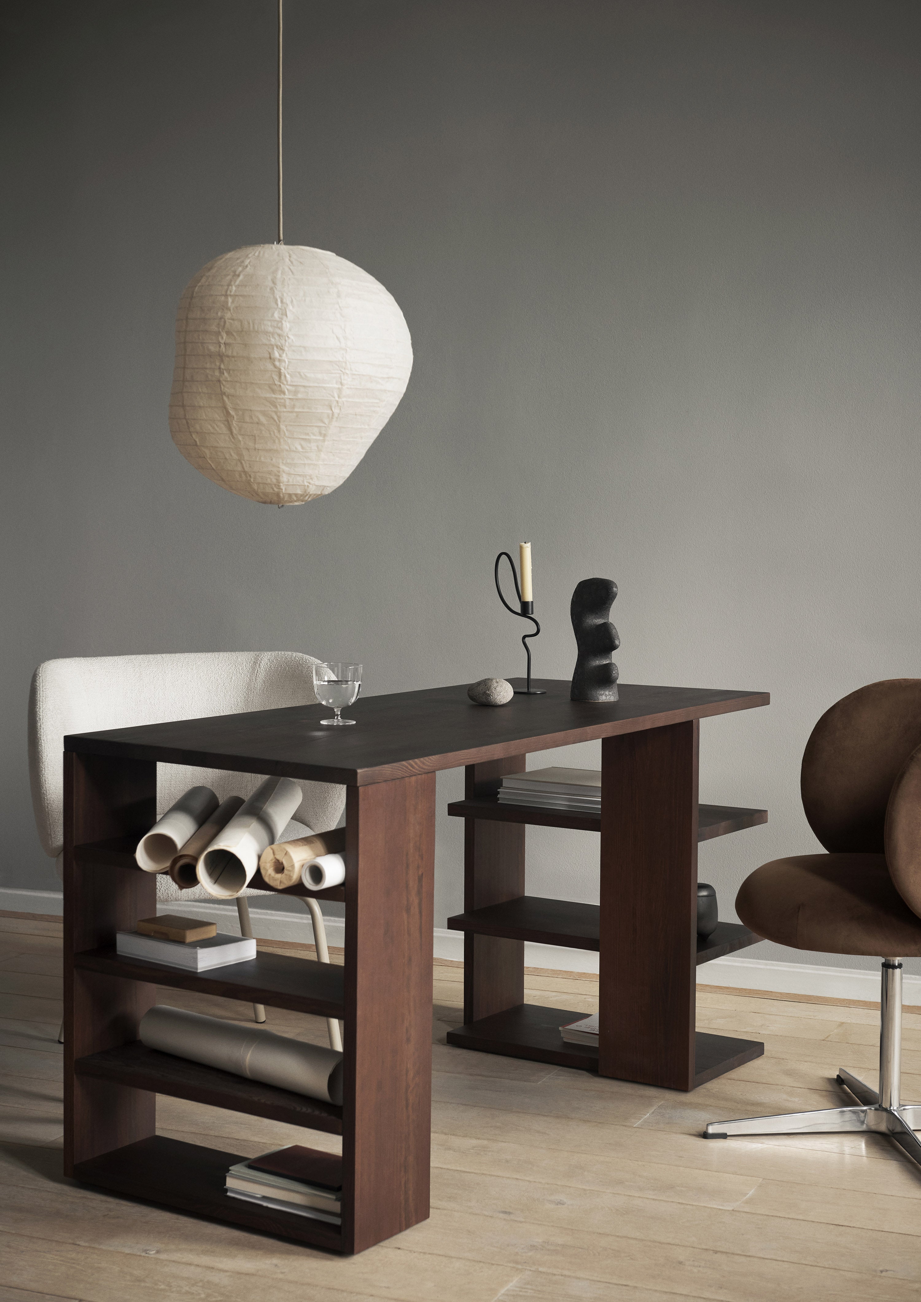 Lampshade kurbis paper wasi