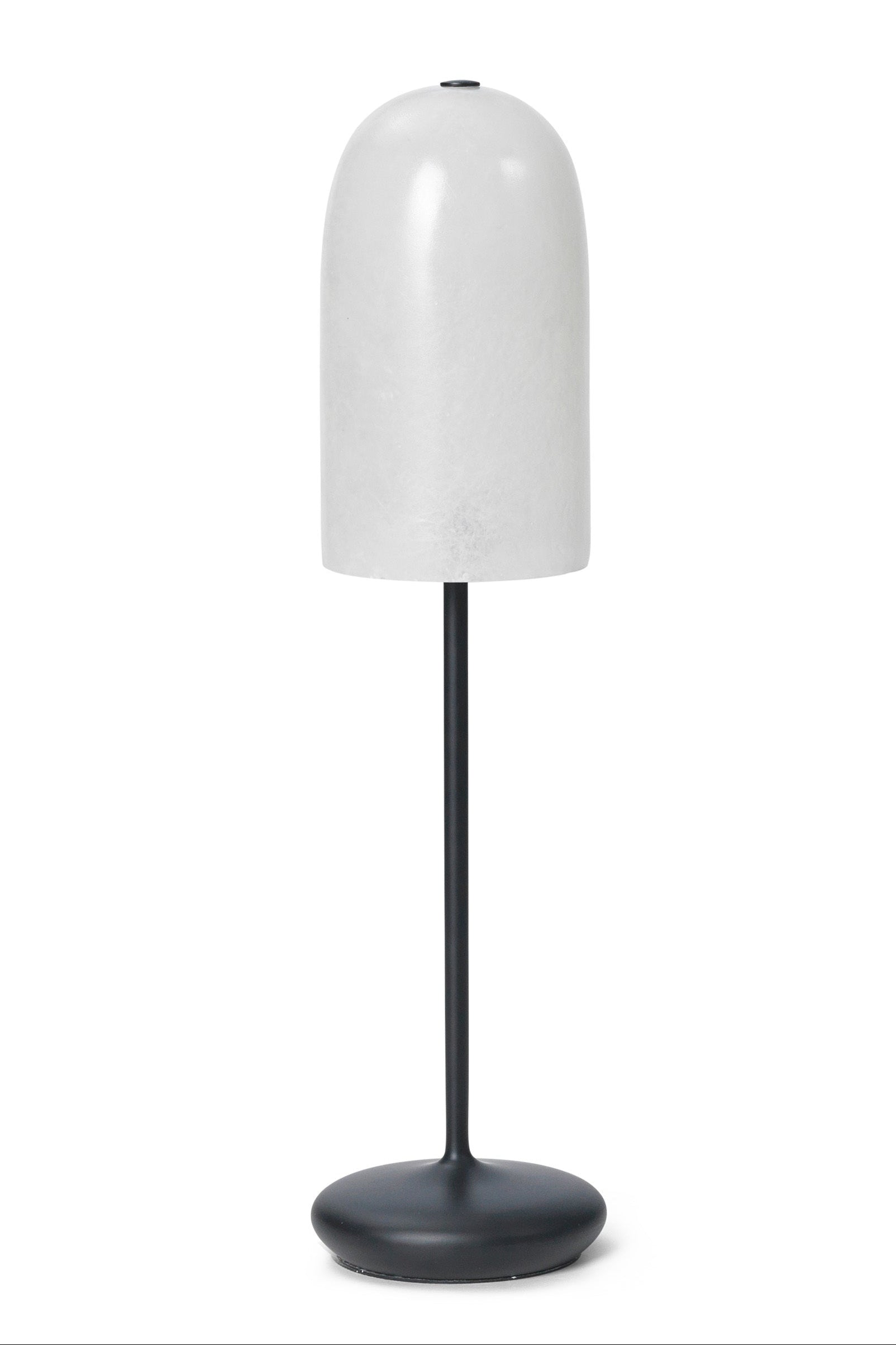 Table lamp GRY white shade with black base