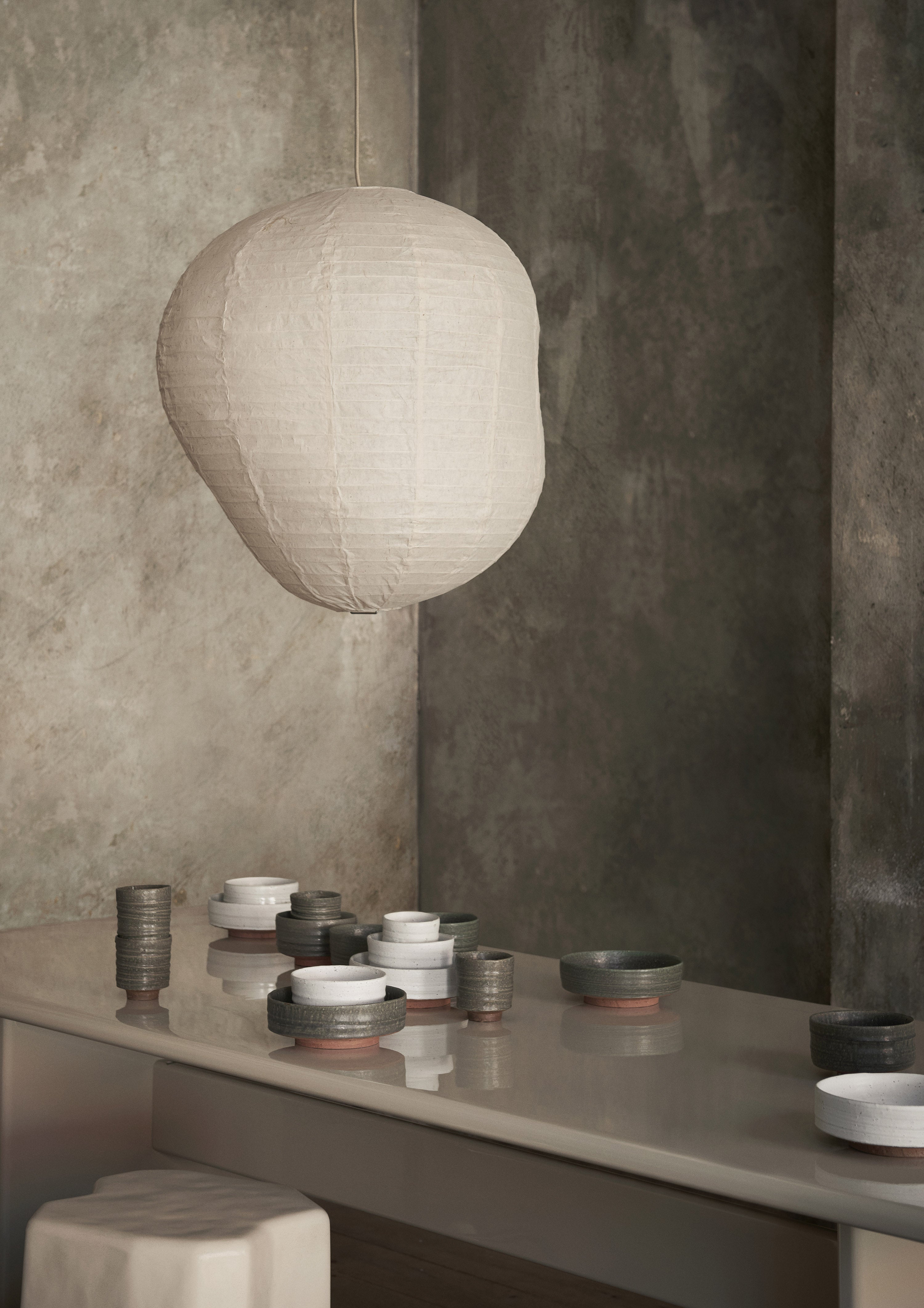 Lampshade kurbis paper wasi