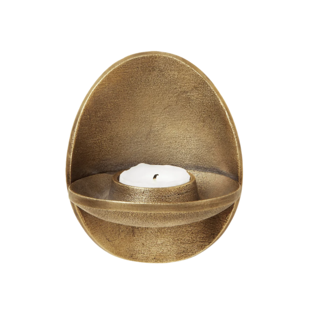 AGAPÉ TEALIGHT wall candle holder with brass finish