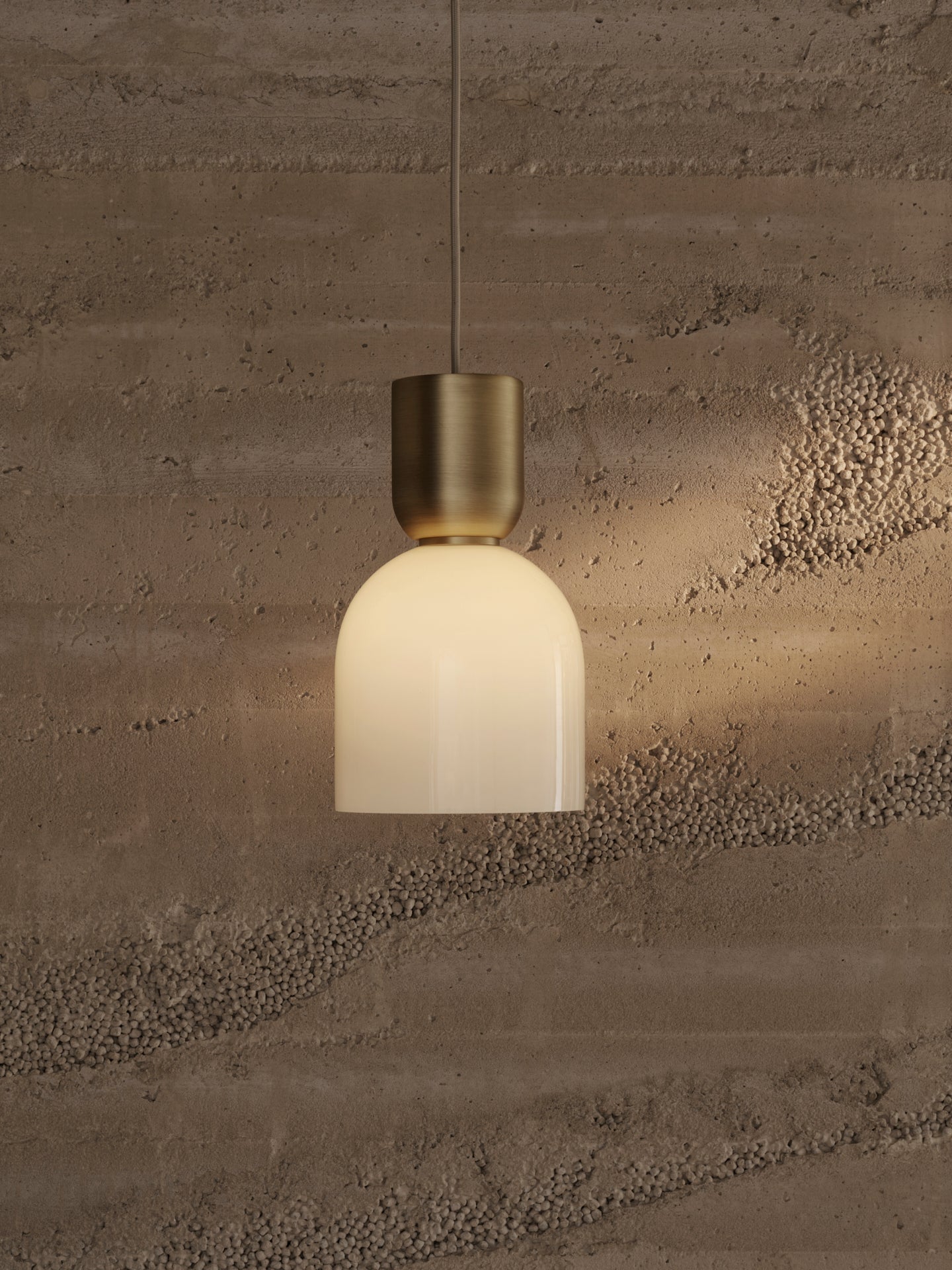 Glockenhängerlampe Messing