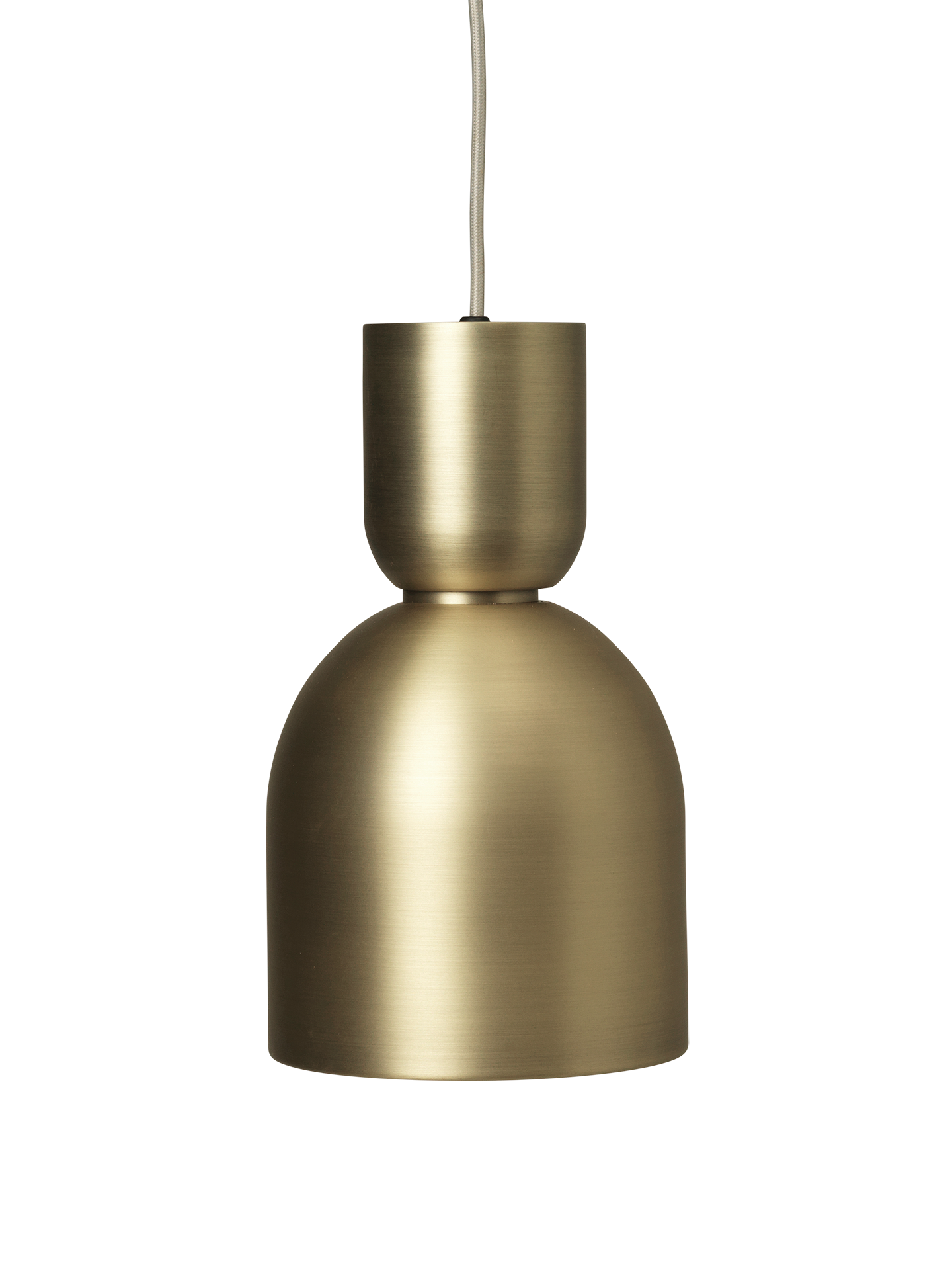 Glockenhängerlampe Messing