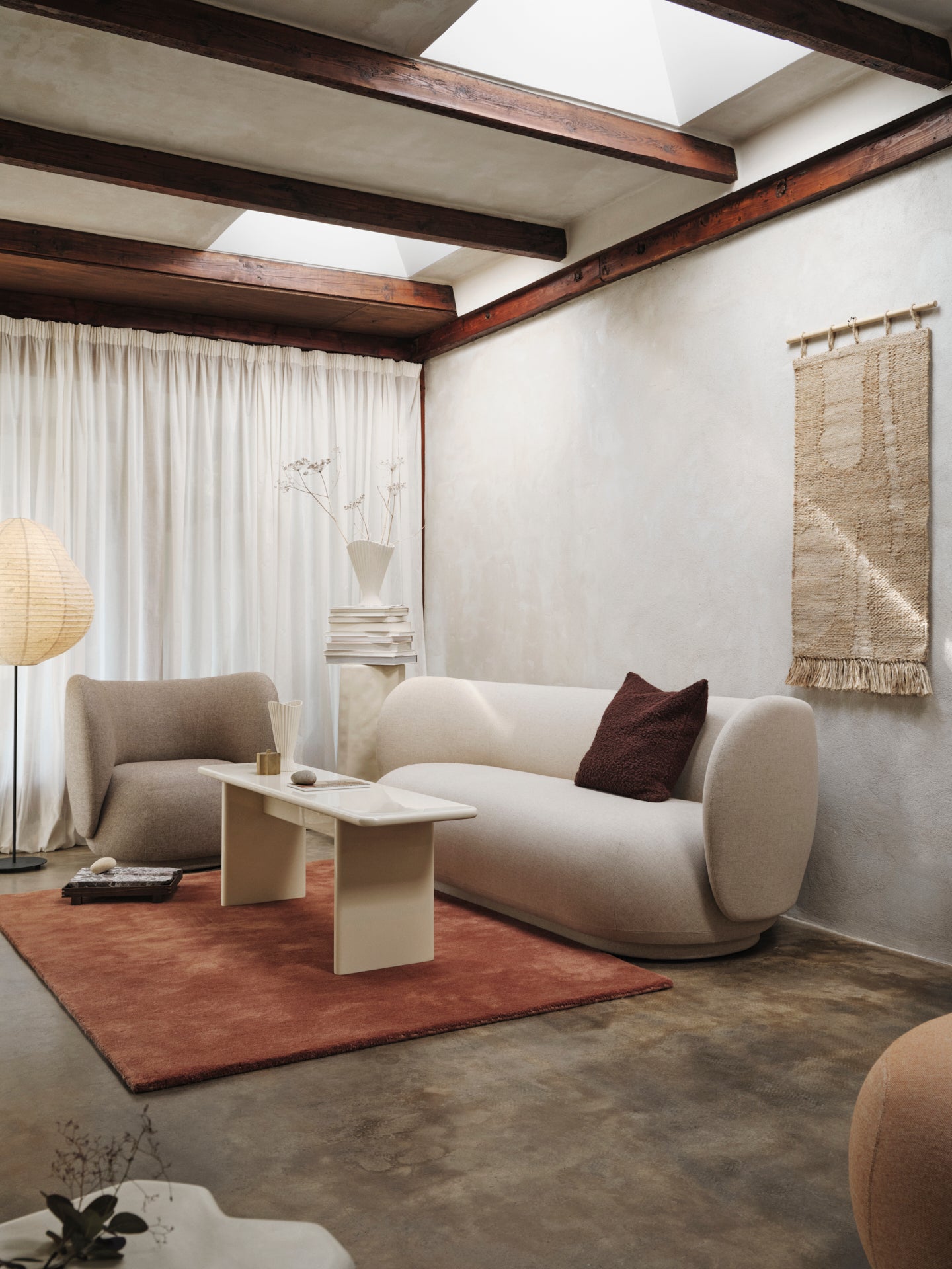 Rico verblasste Velvet Grey Sofa