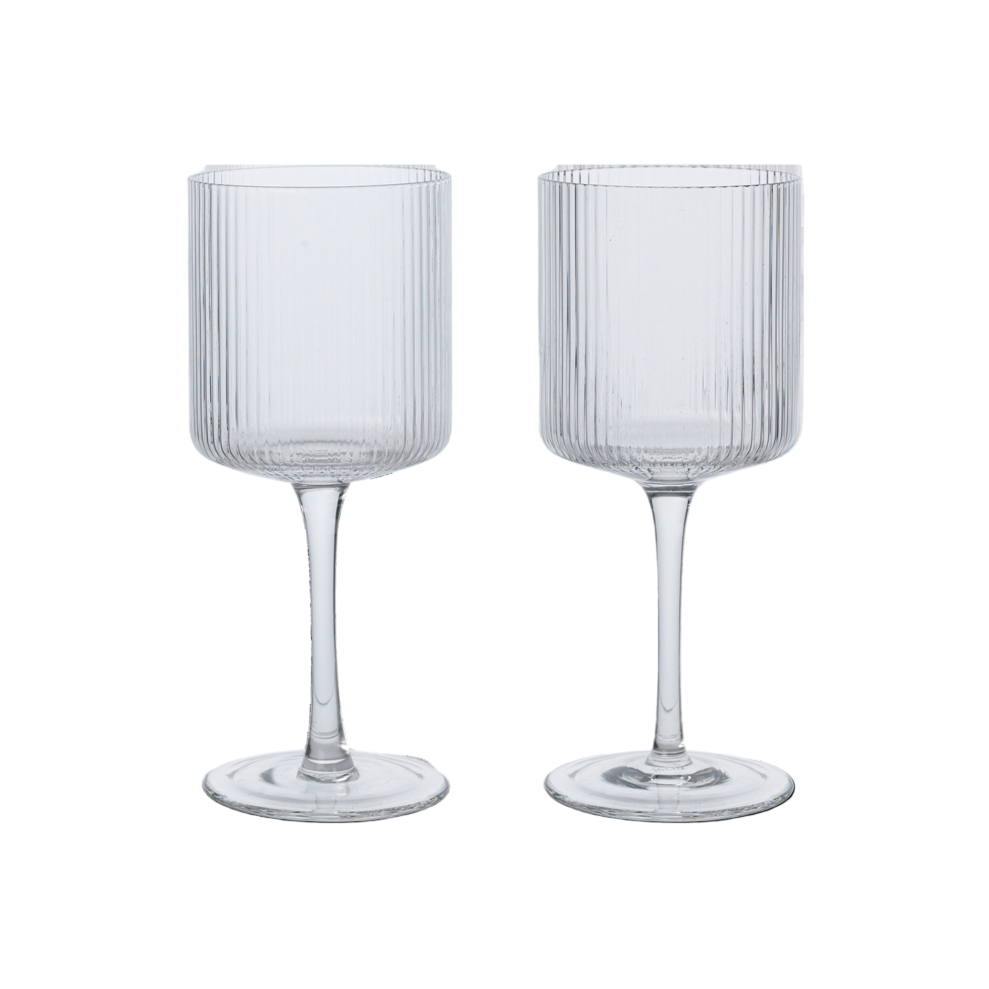 Ripple Glass White Wine Glass Set