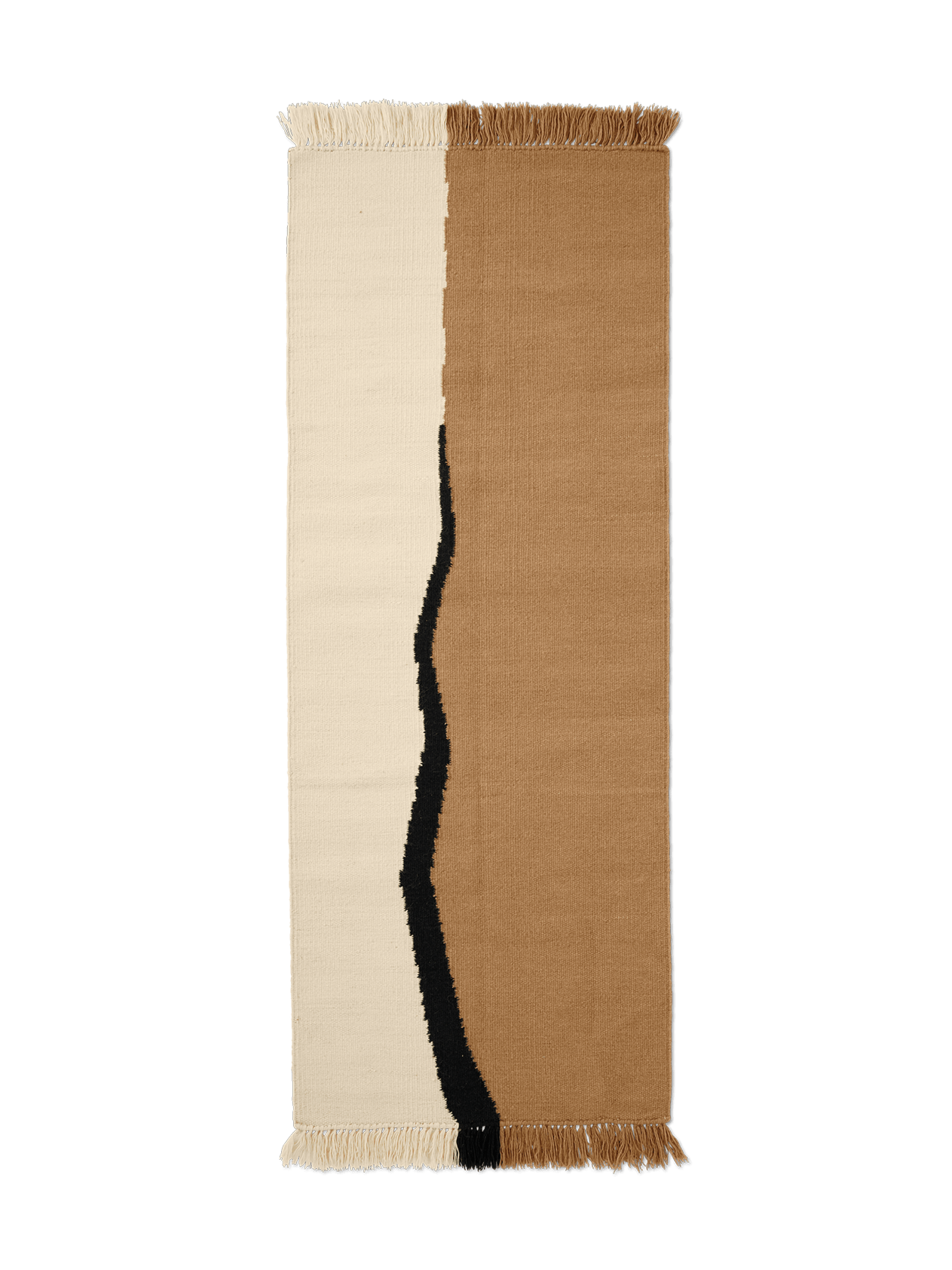 SOIL KELIM runner broken white with sand