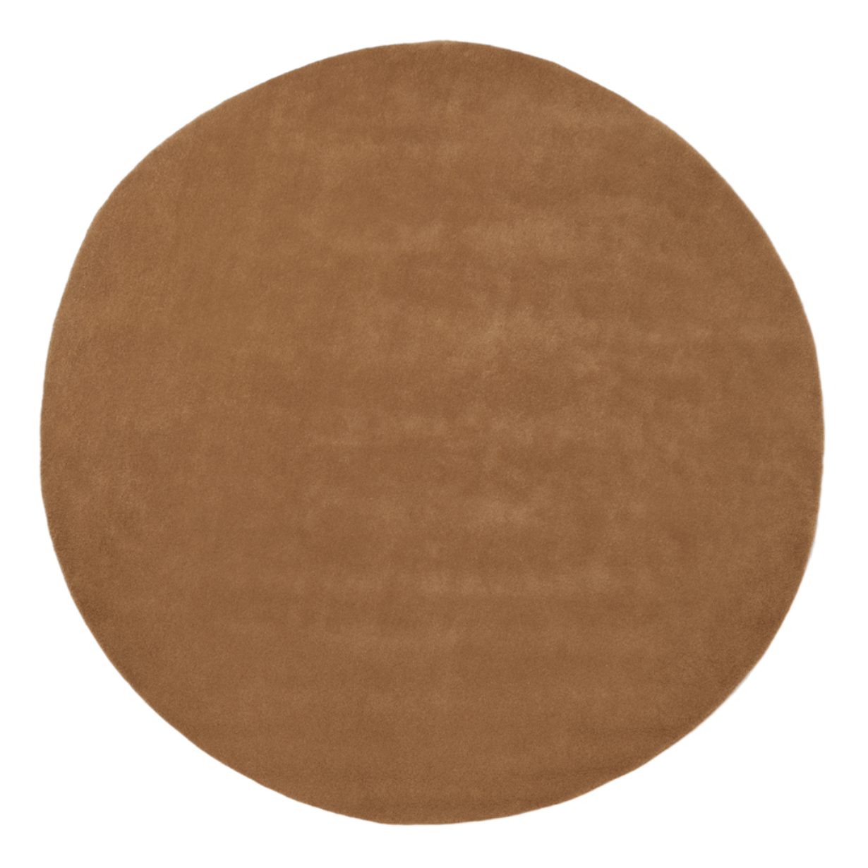 Caramel round rug STILLE