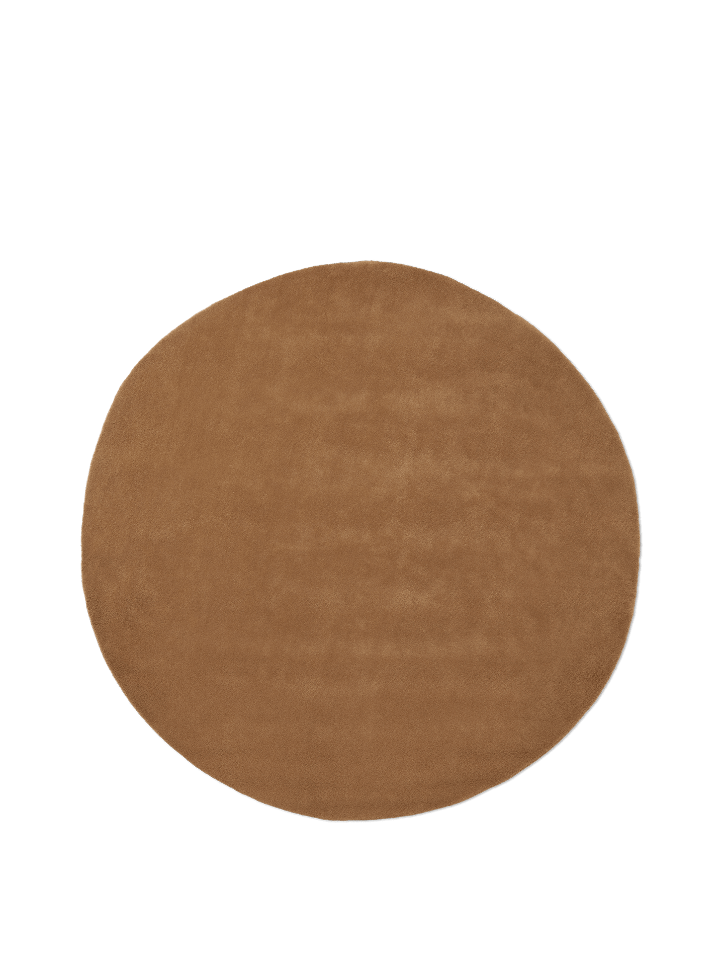 Caramel round rug STILLE