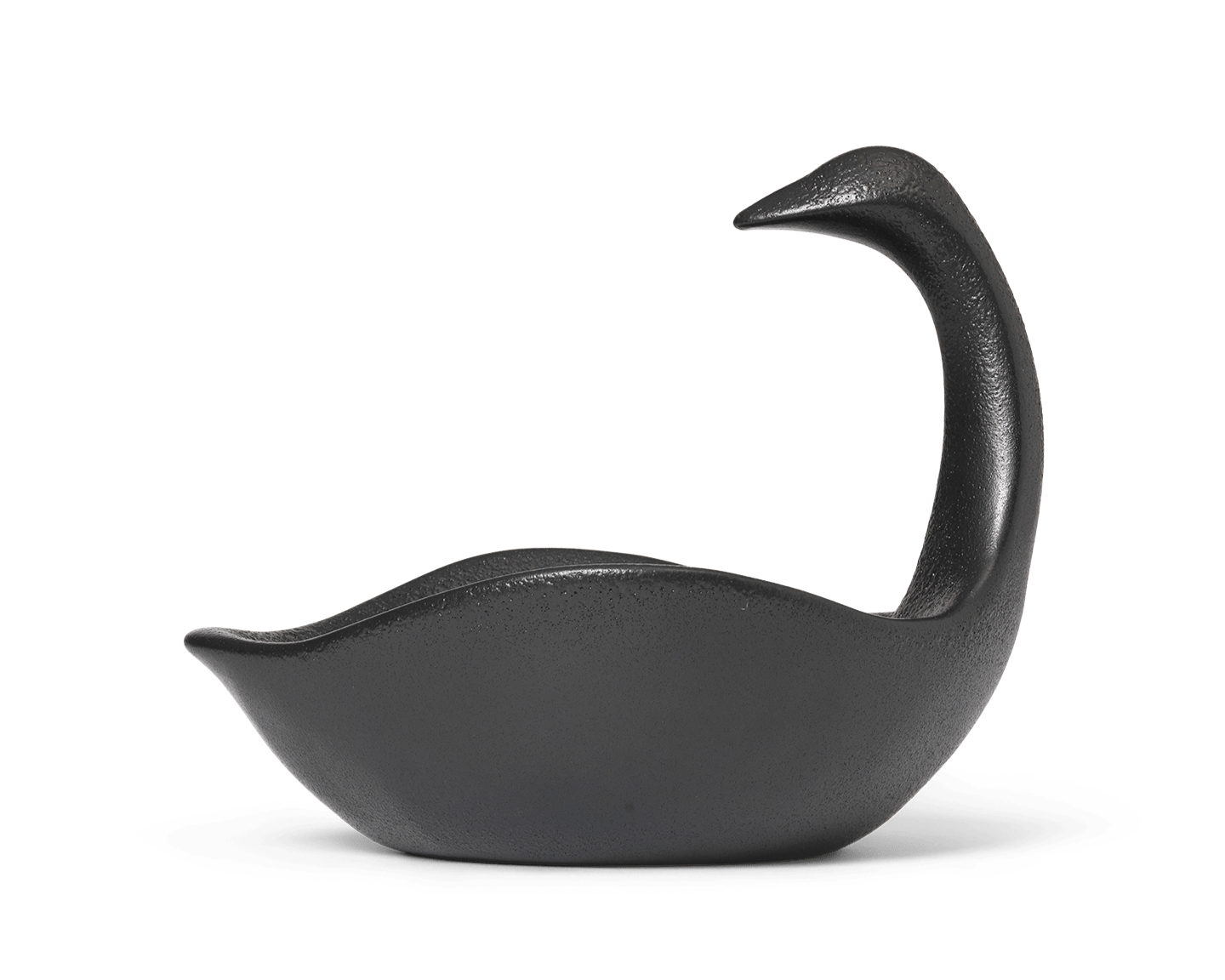 SWAN CENTREPIECE decorative bowl black