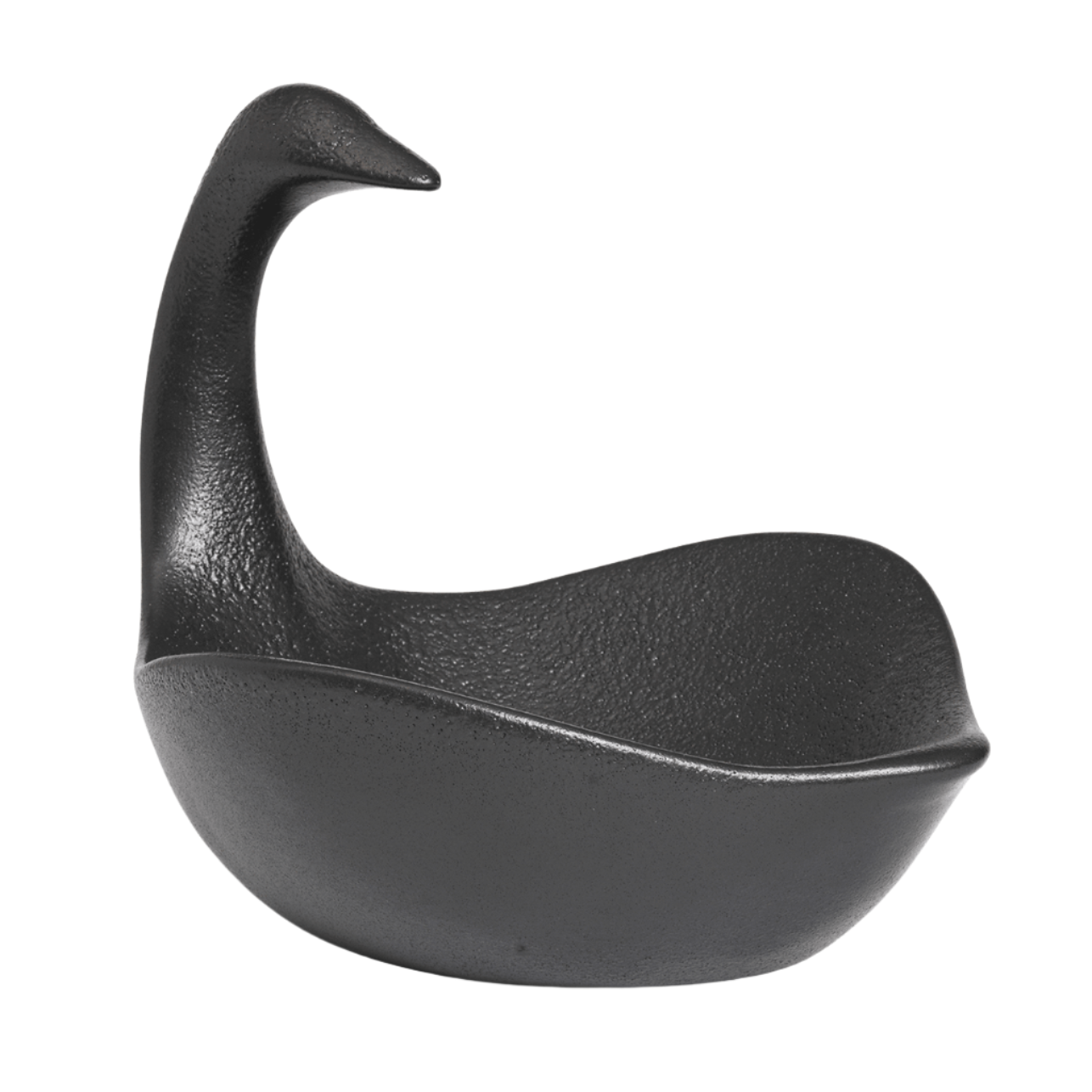 SWAN CENTREPIECE decorative bowl black
