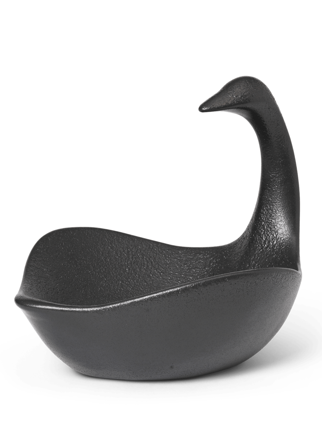 SWAN CENTREPIECE decorative bowl black