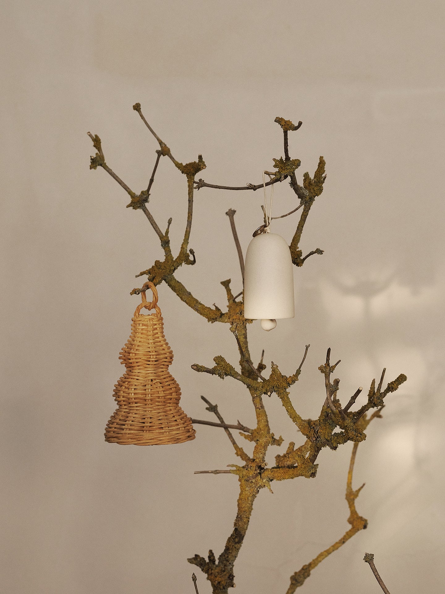 Zestaw bombek BRAIDED BELL pleciony rattan