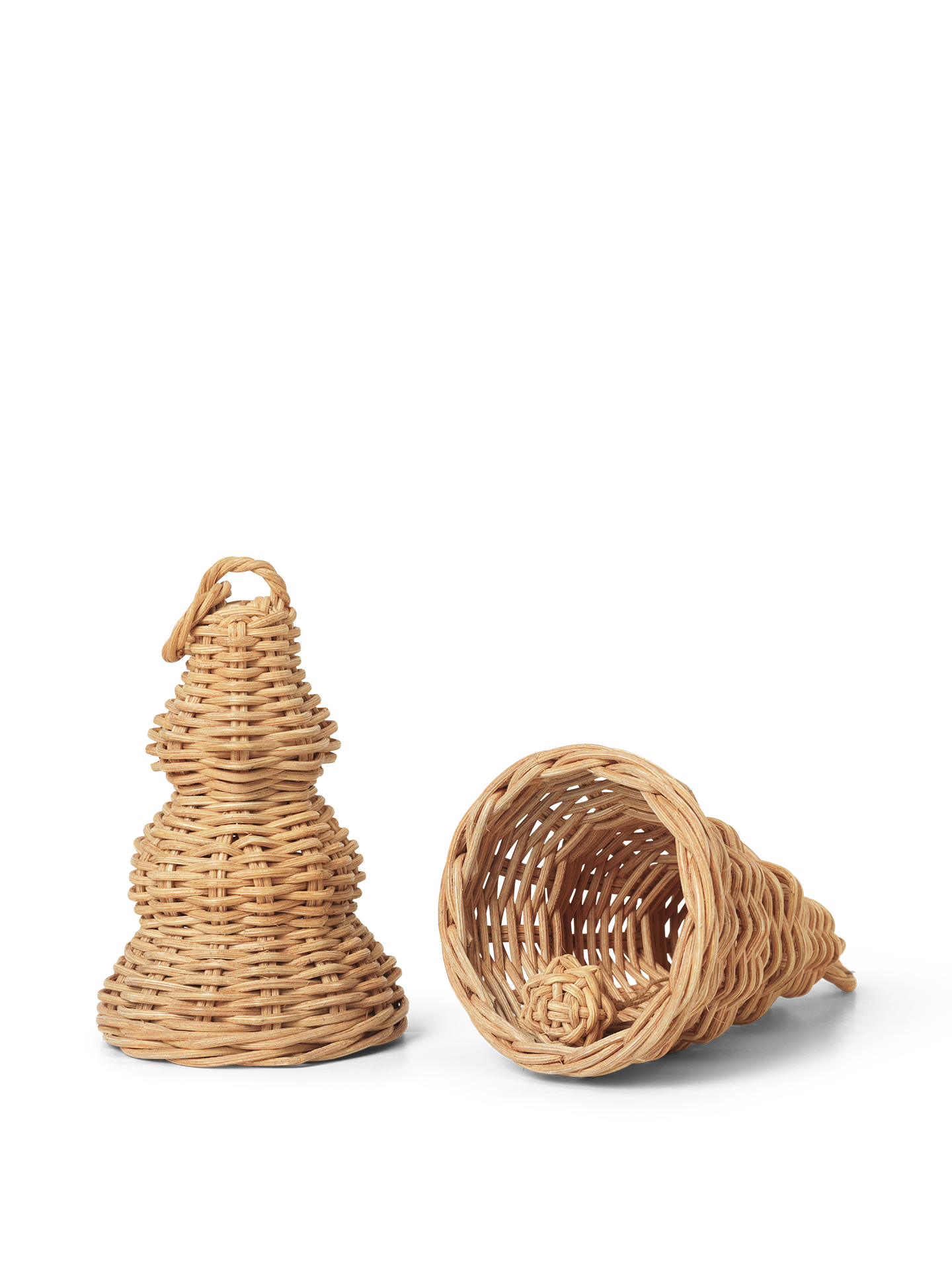 Zestaw bombek BRAIDED BELL pleciony rattan