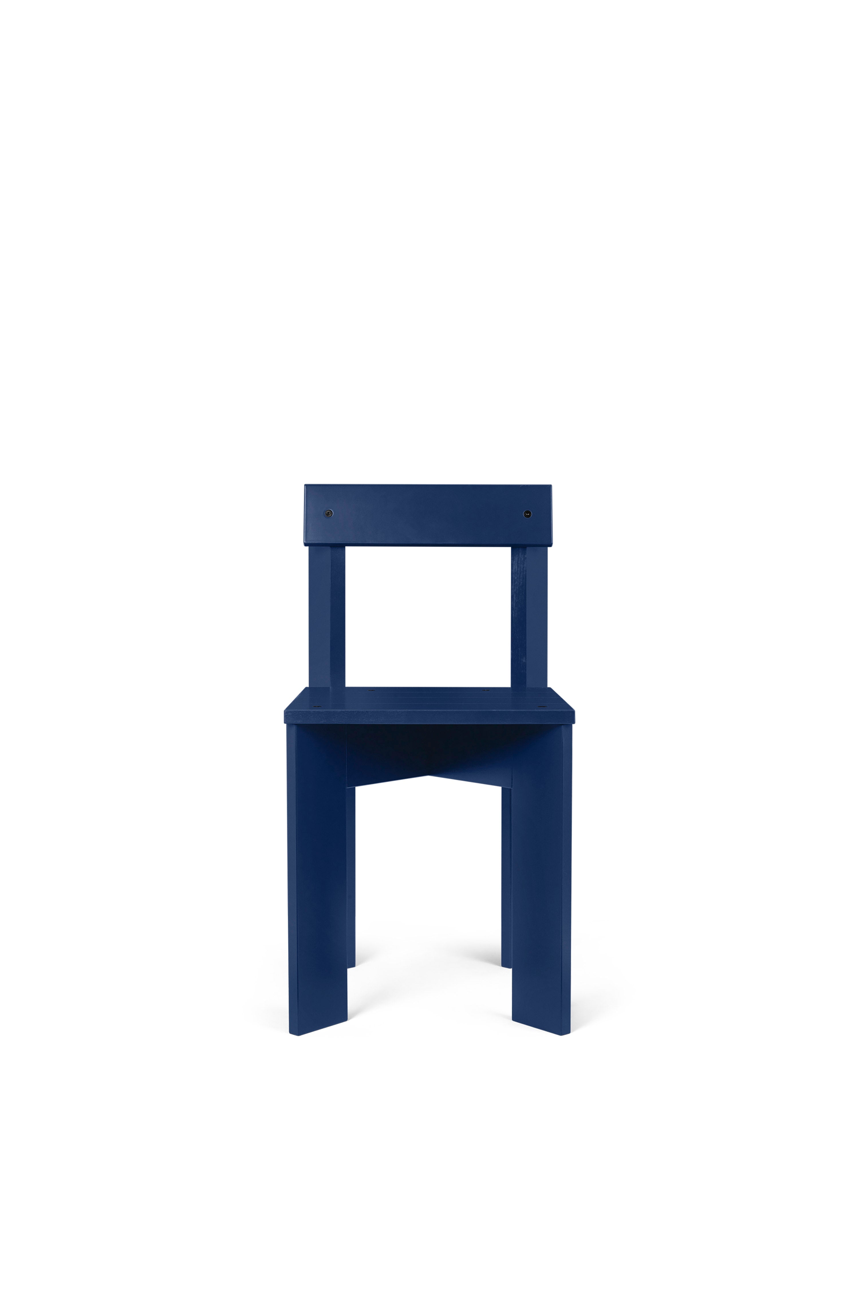 Stuhl ARK blau Buchenholz
