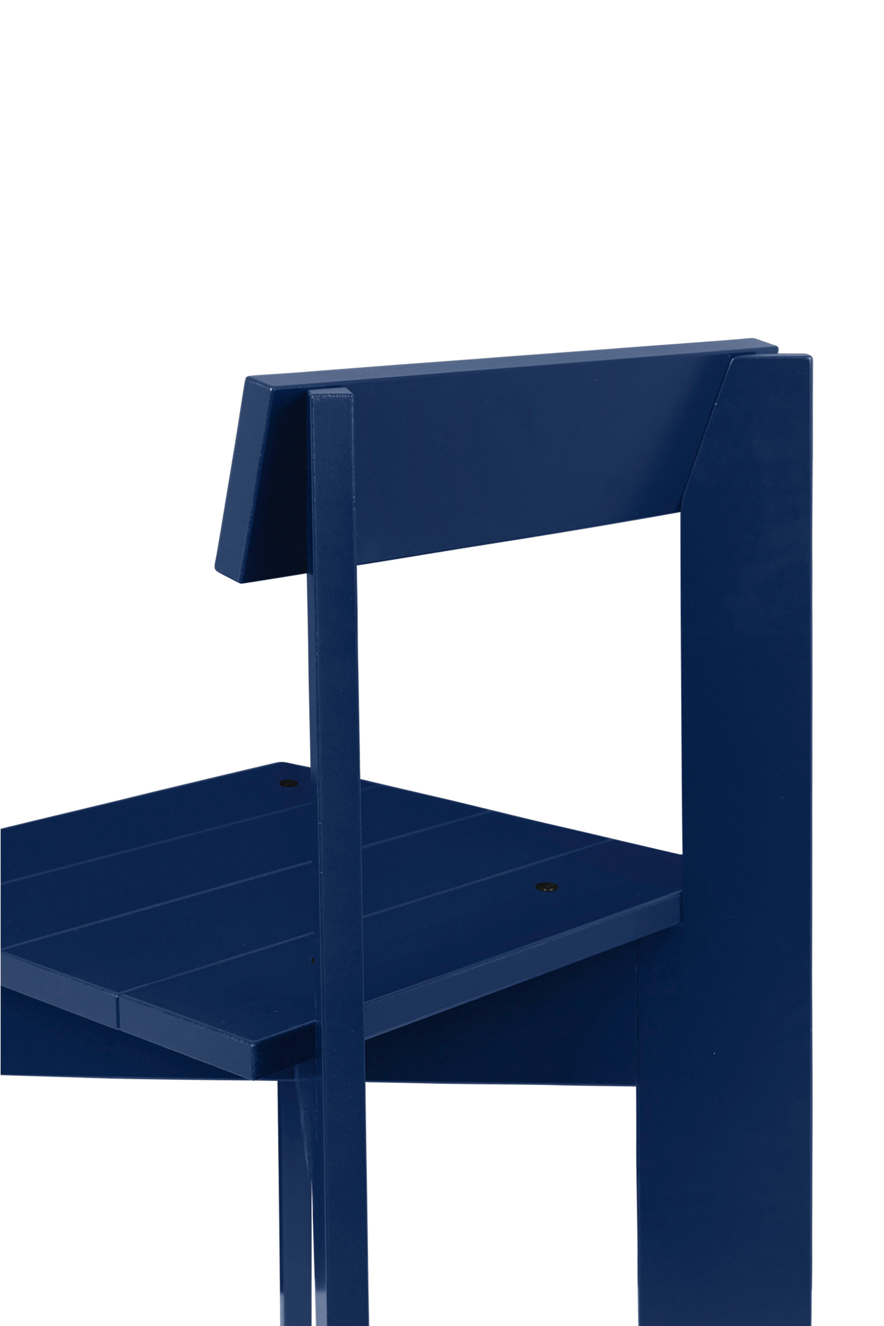 Stuhl ARK blau Buchenholz