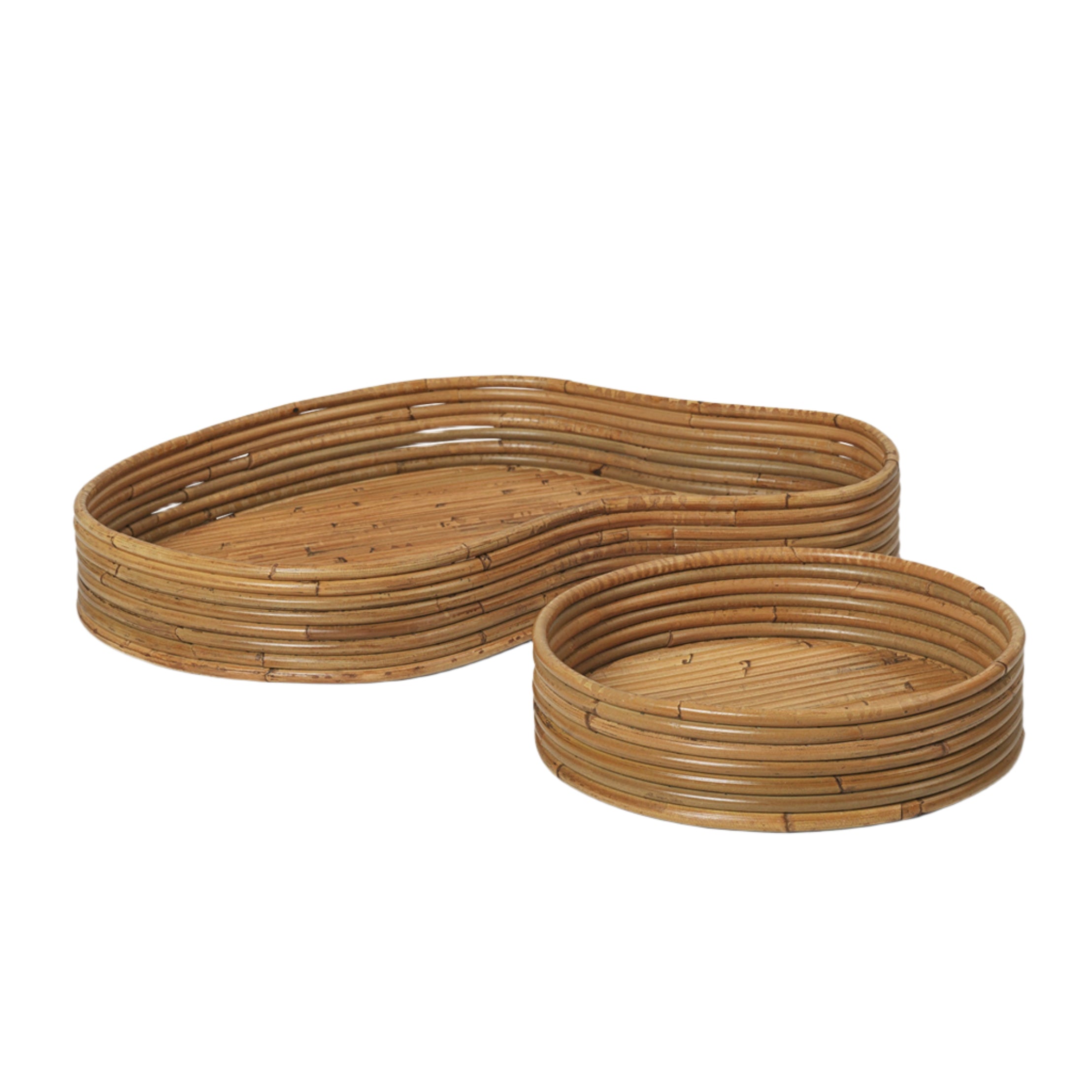 ISOLA rattan tray set