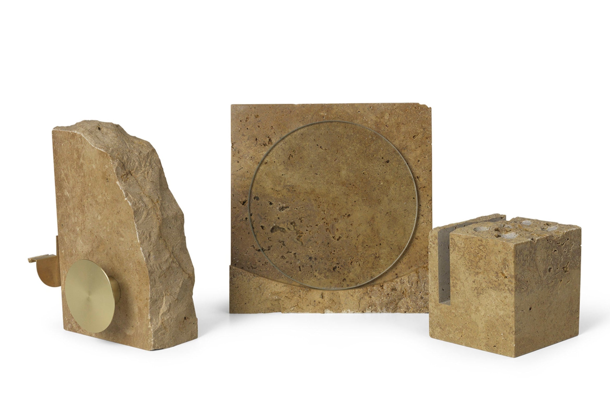 Klint travertine tape dispenser