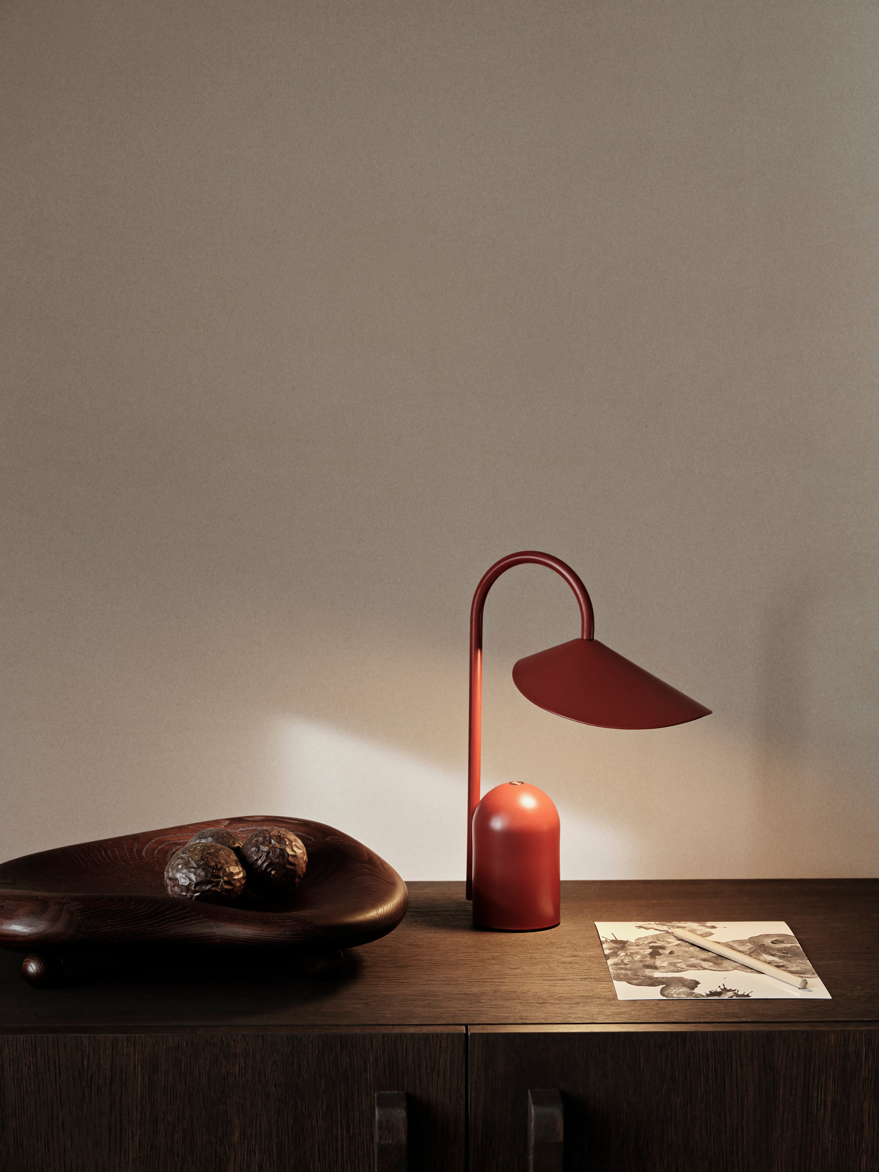 Portable lamp ARUM RED