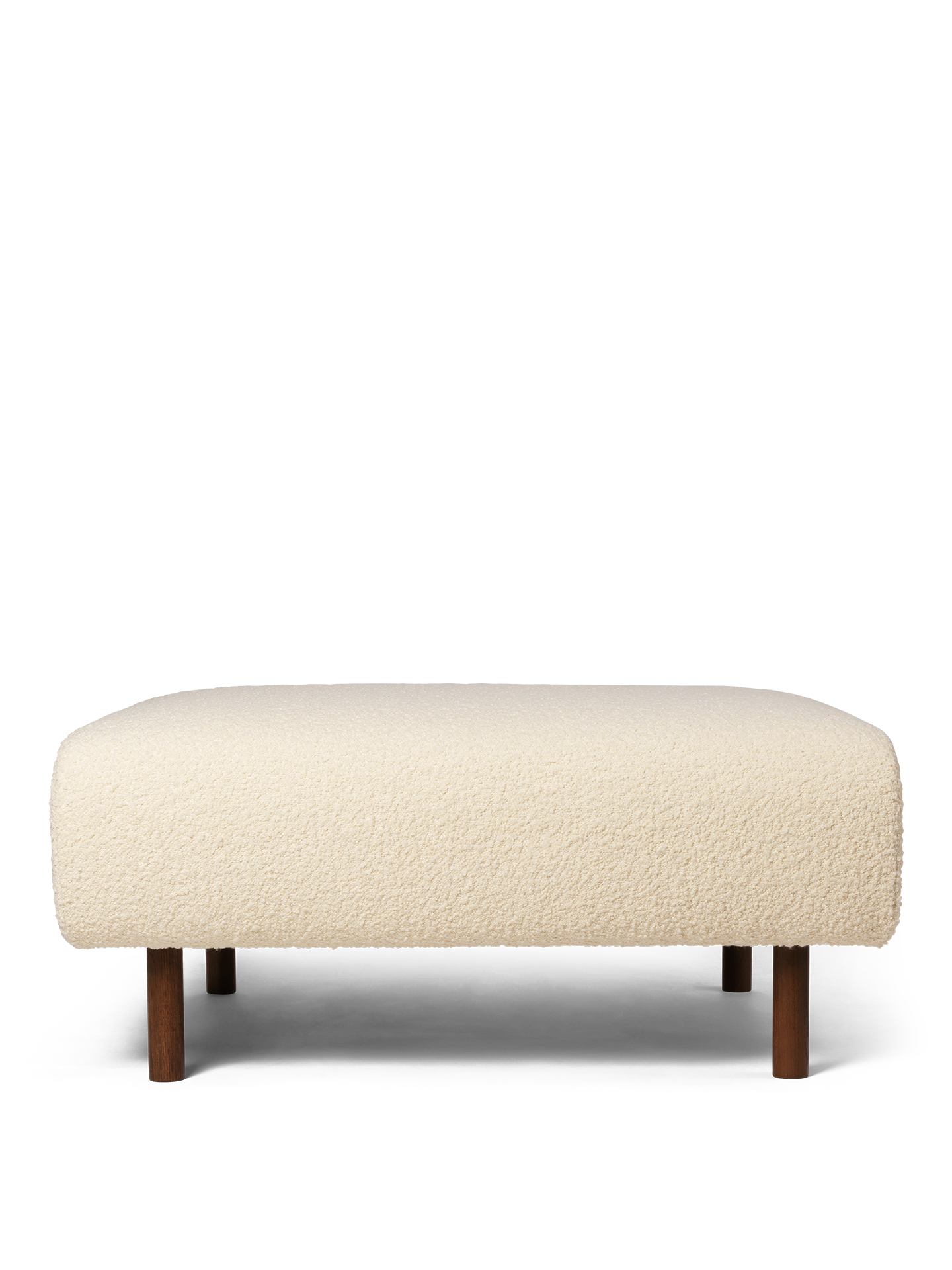 Dase modular sofa - Nordic Bouclé pouf broken white