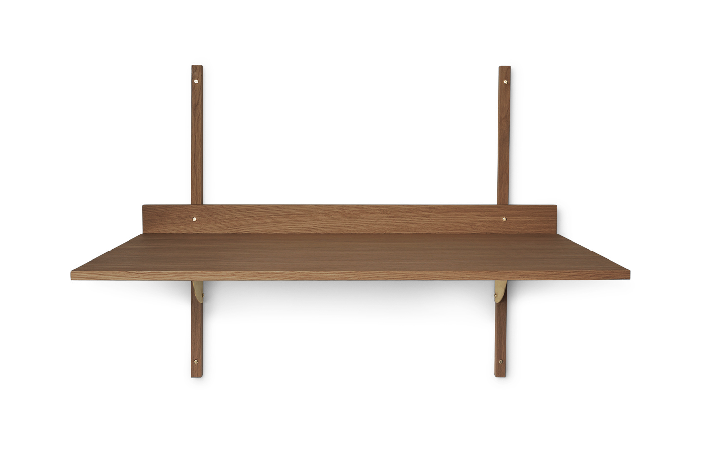 SECTOR DESK wall-mounted desk in smoked oak