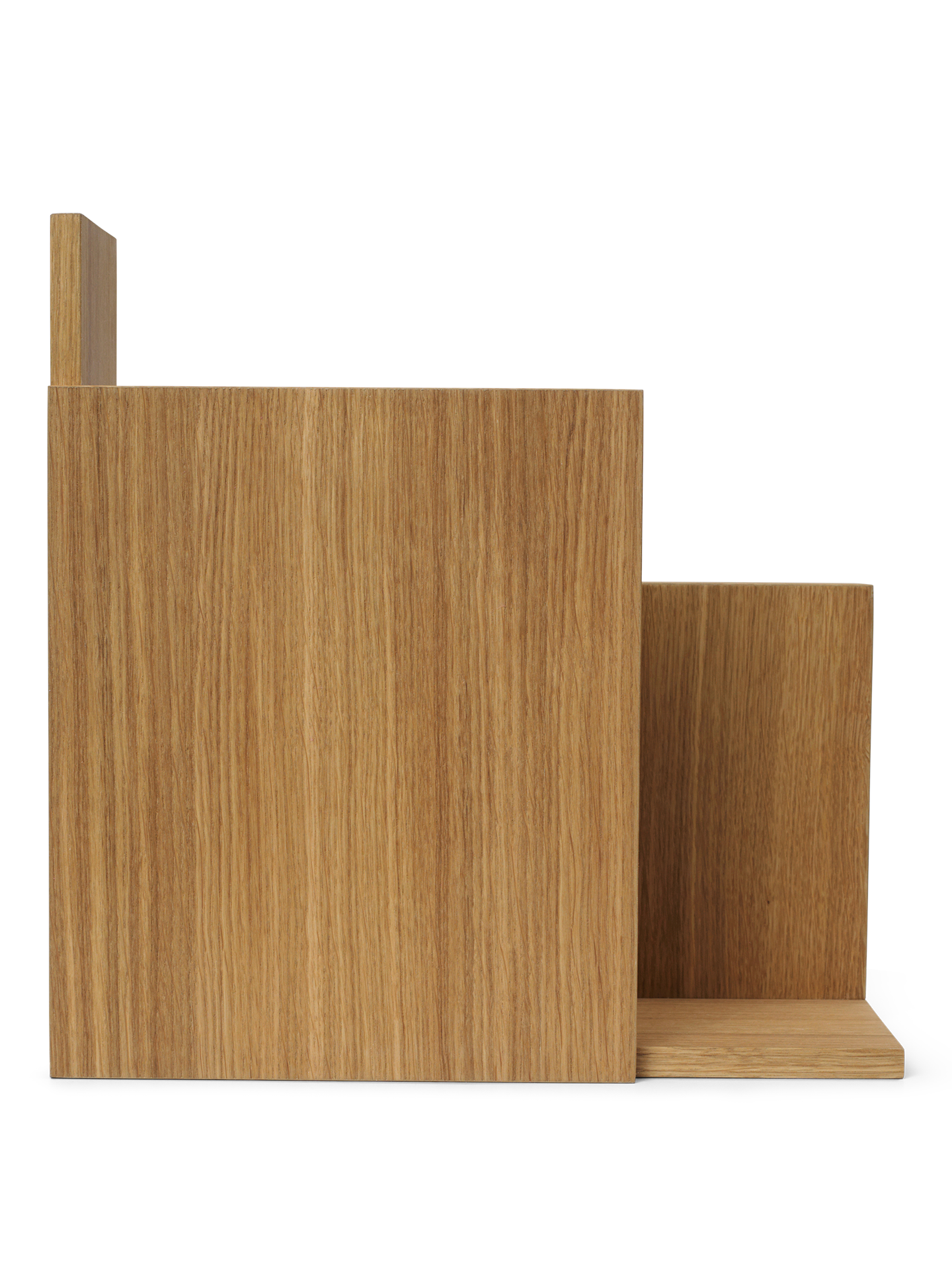 STAGGER SQUARE hanging shelf, oiled oak plywood