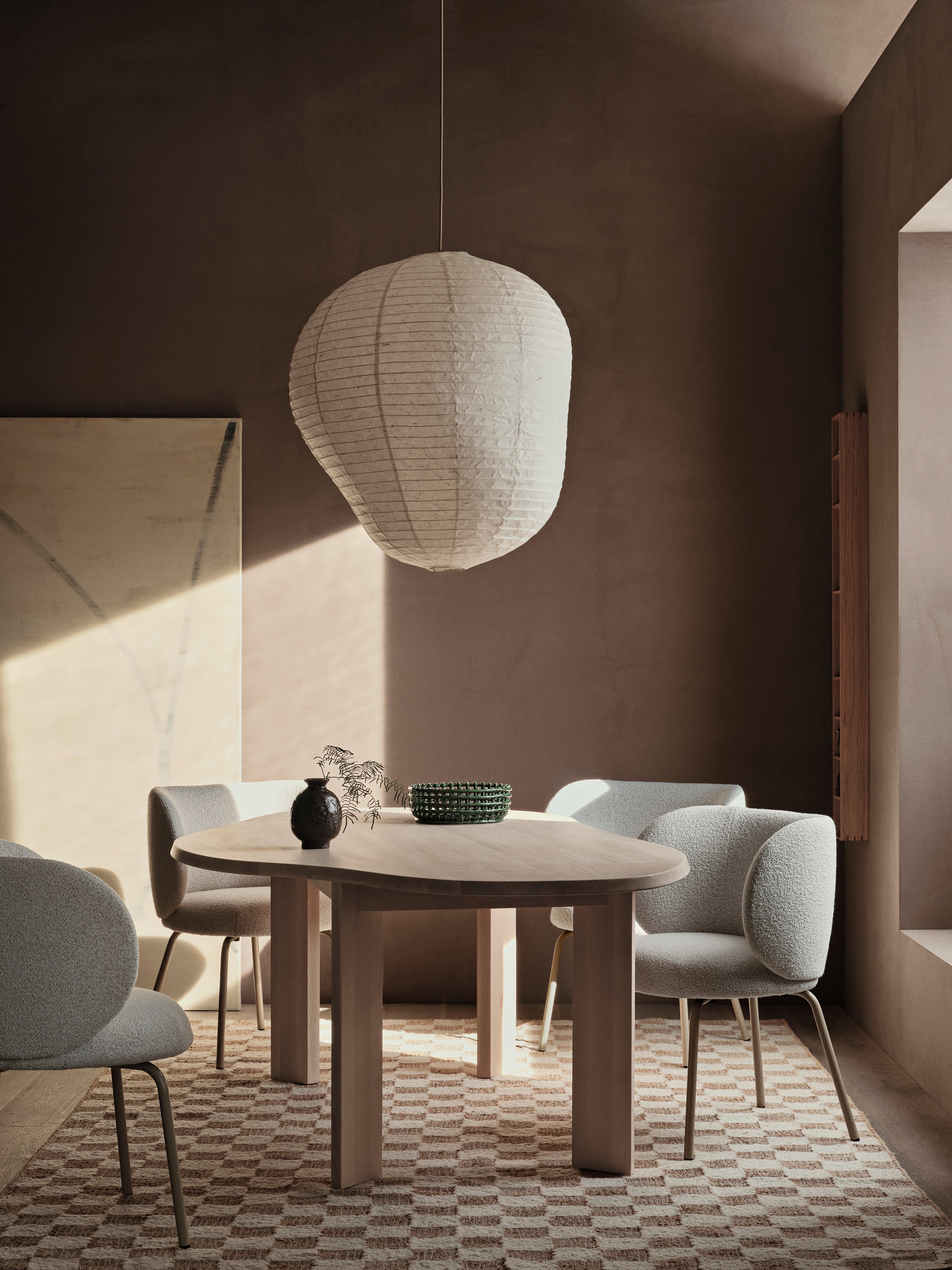 Lampshade kurbis paper wasi