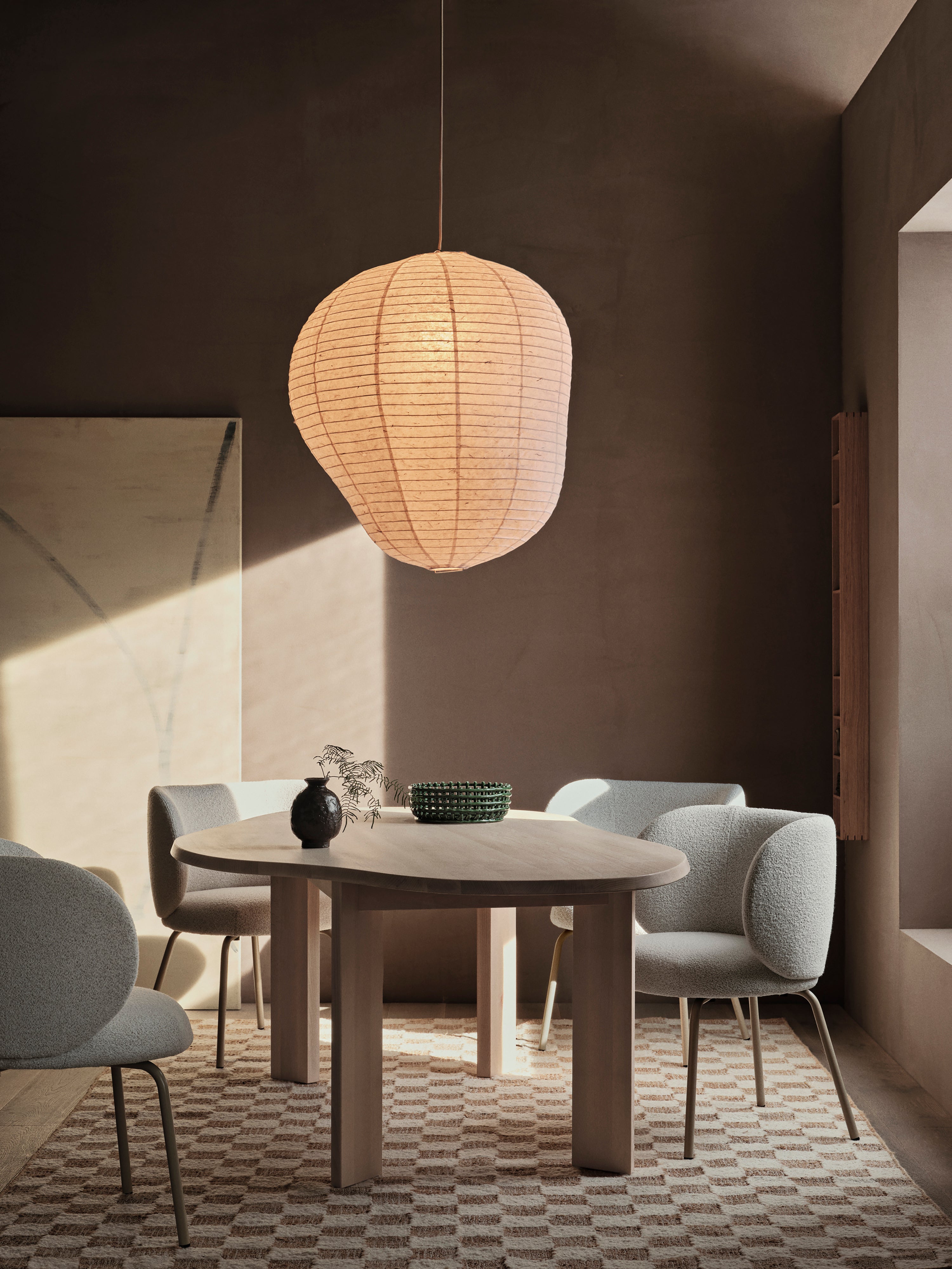 Lampshade kurbis paper wasi