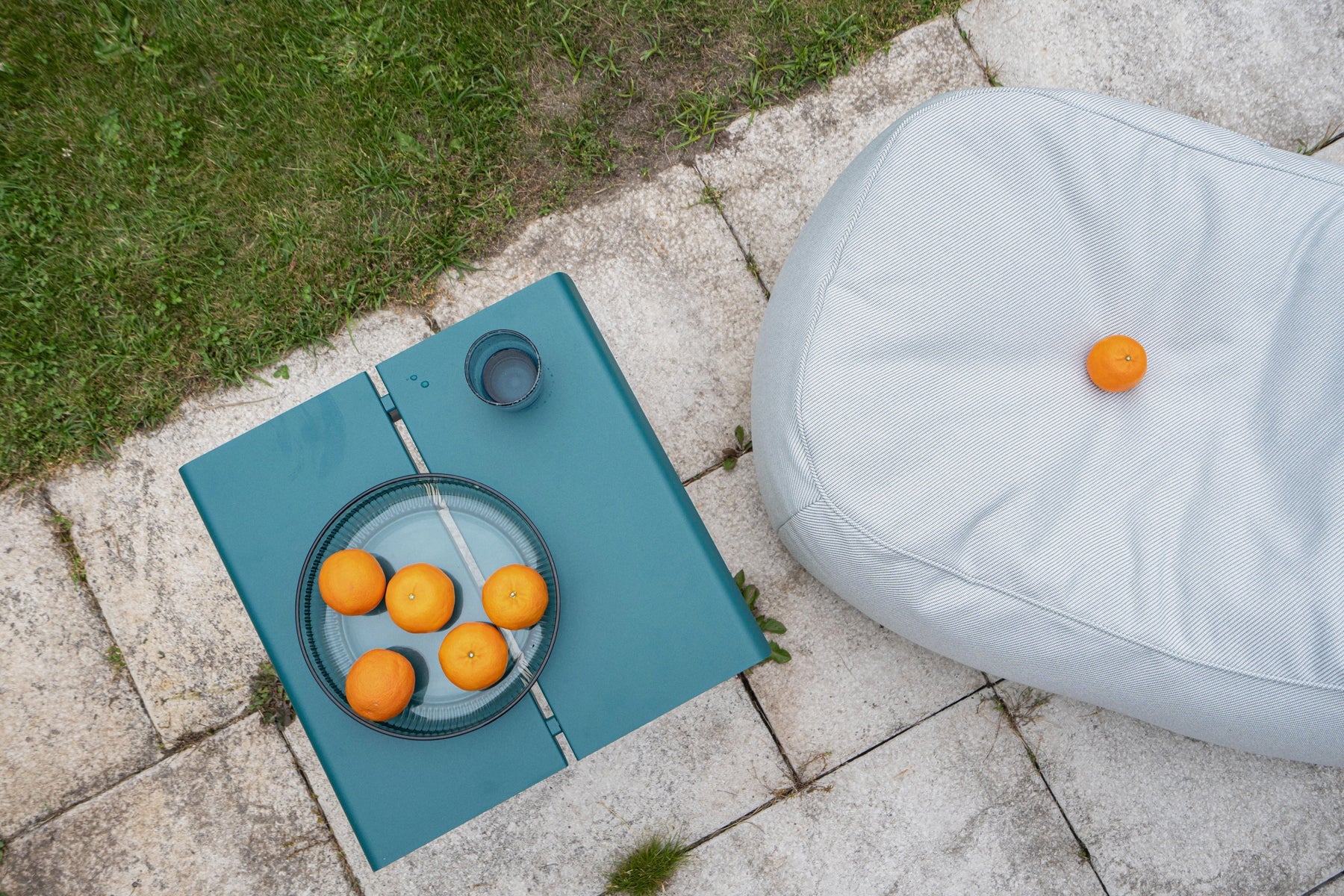 Gartenflander Couchtisch verzinkter Stahl