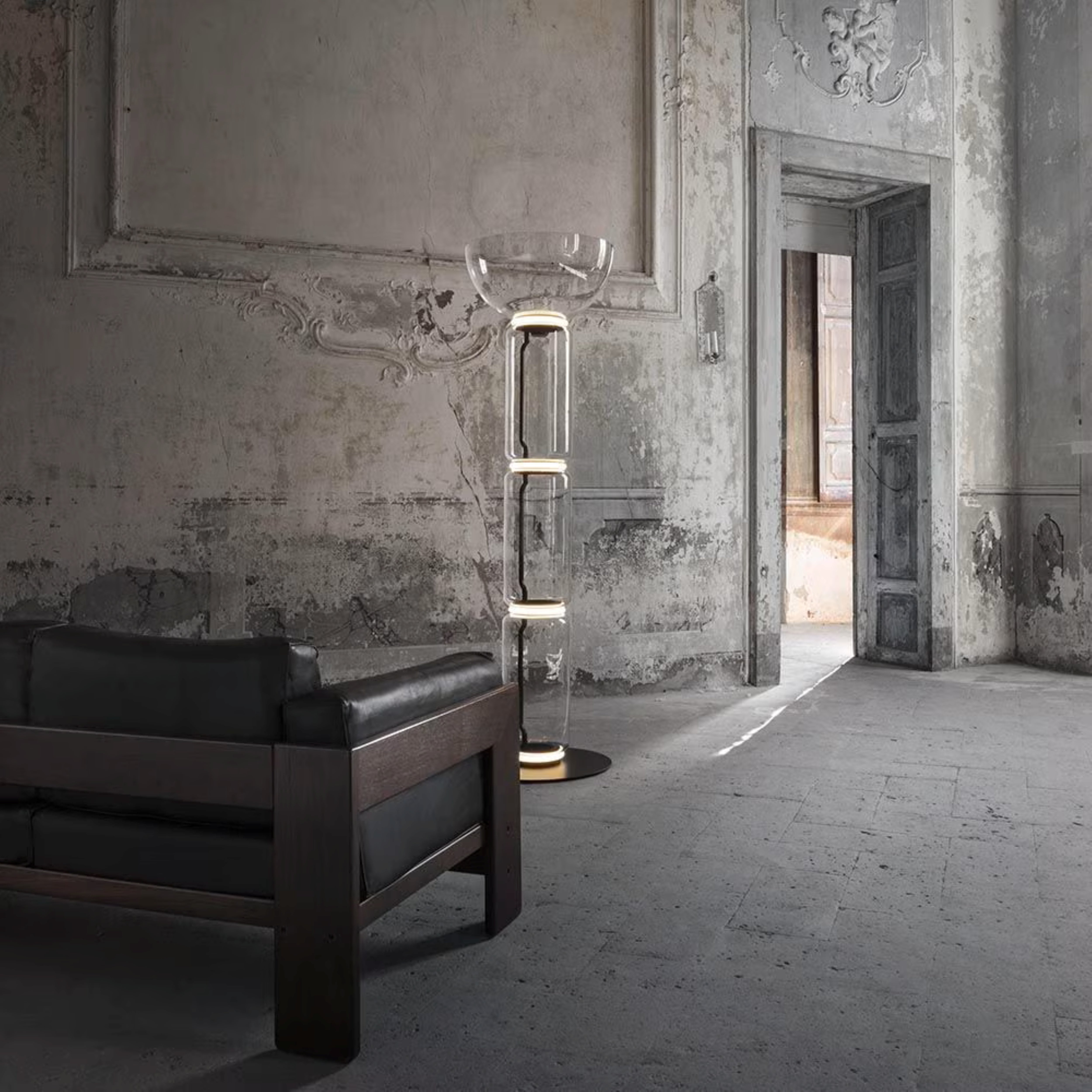 NOCTAMBULE BOWL Floor Lamp Glass