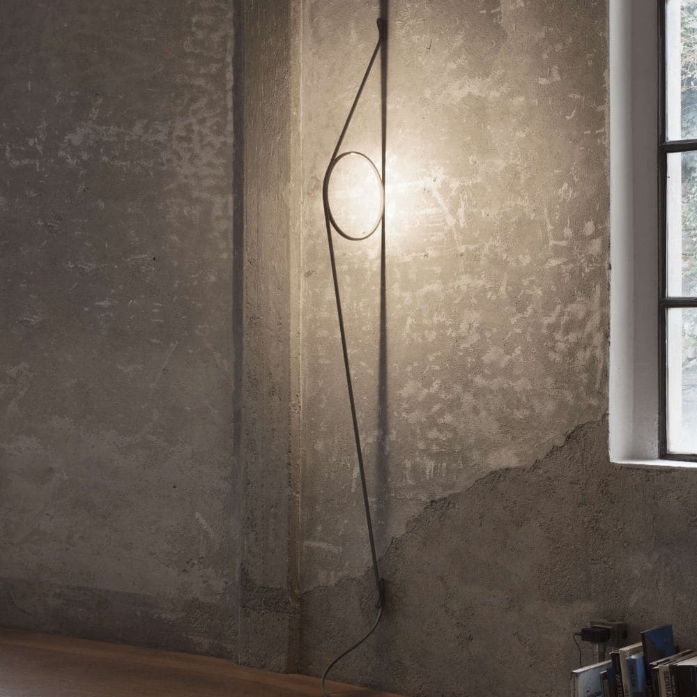 WIRERING Wall Lamp Gray with Gold