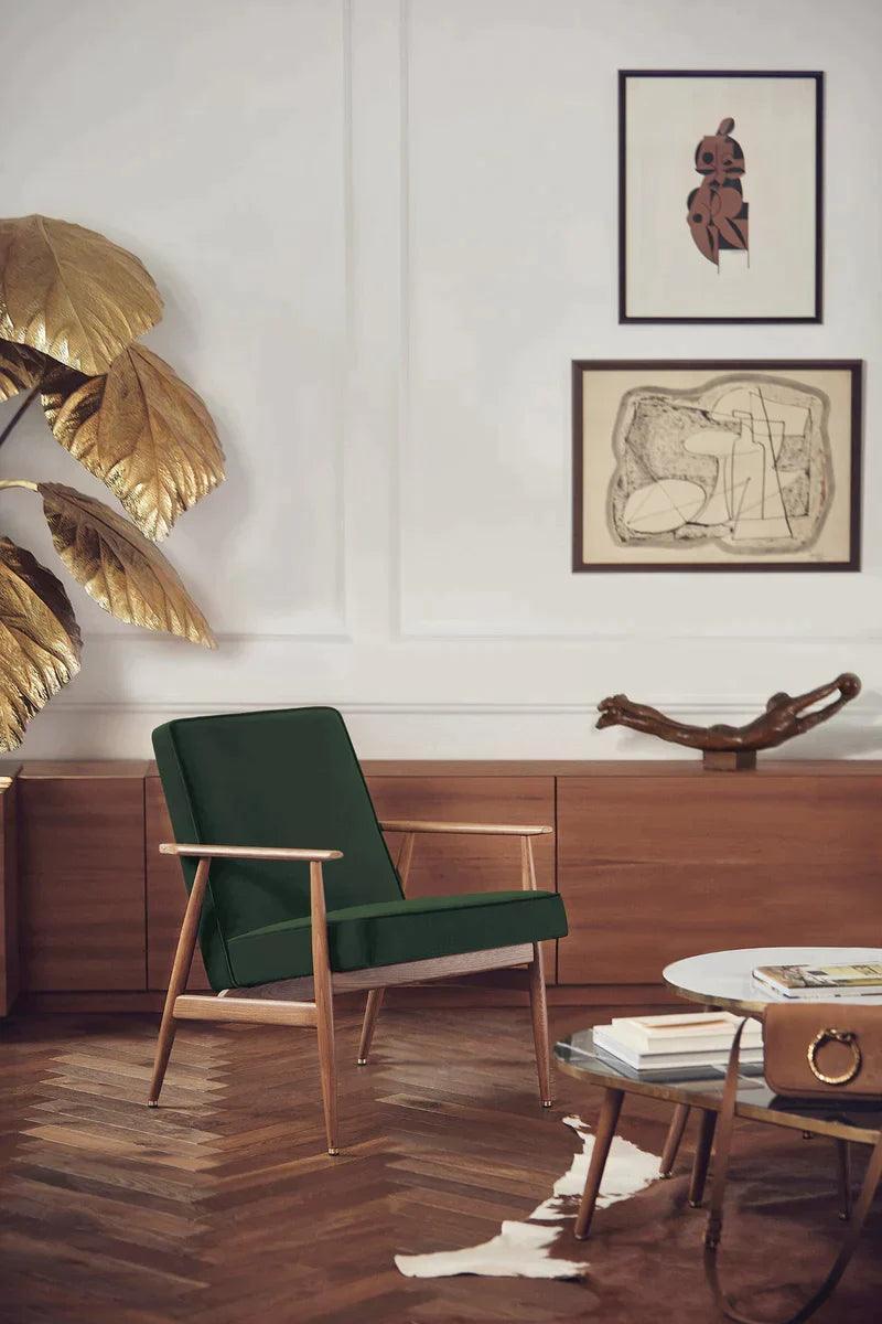 Fotel 366 czerwony w tkaninie Boucle Sierra 366 concept Eye on Design