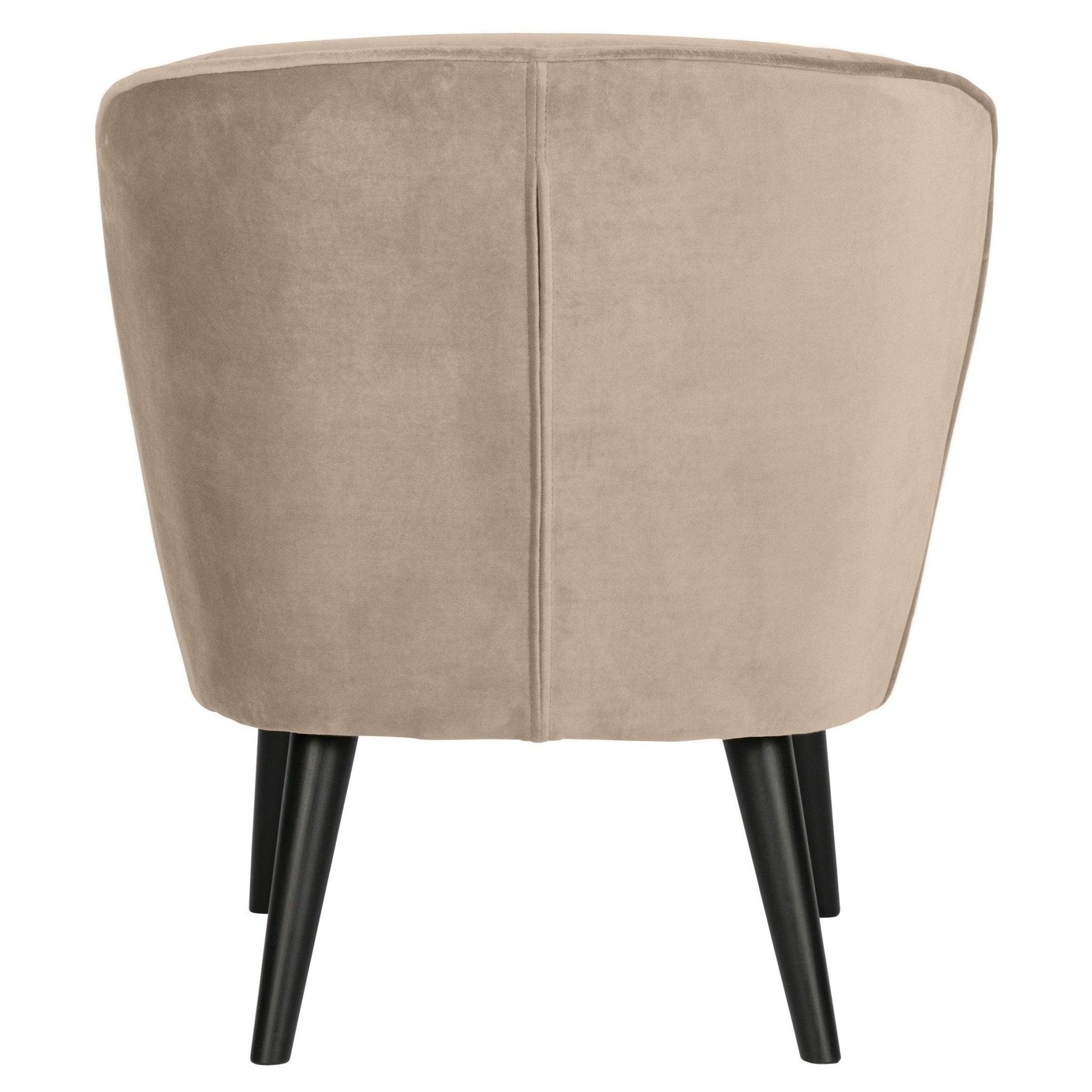 Fotel aksamitny SARA khaki Woood Eye on Design