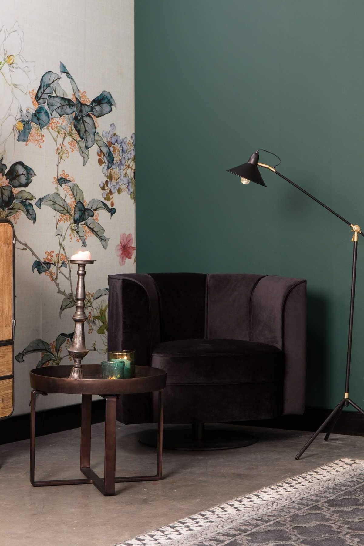Fotel FLOWER czarny Dutchbone Eye on Design