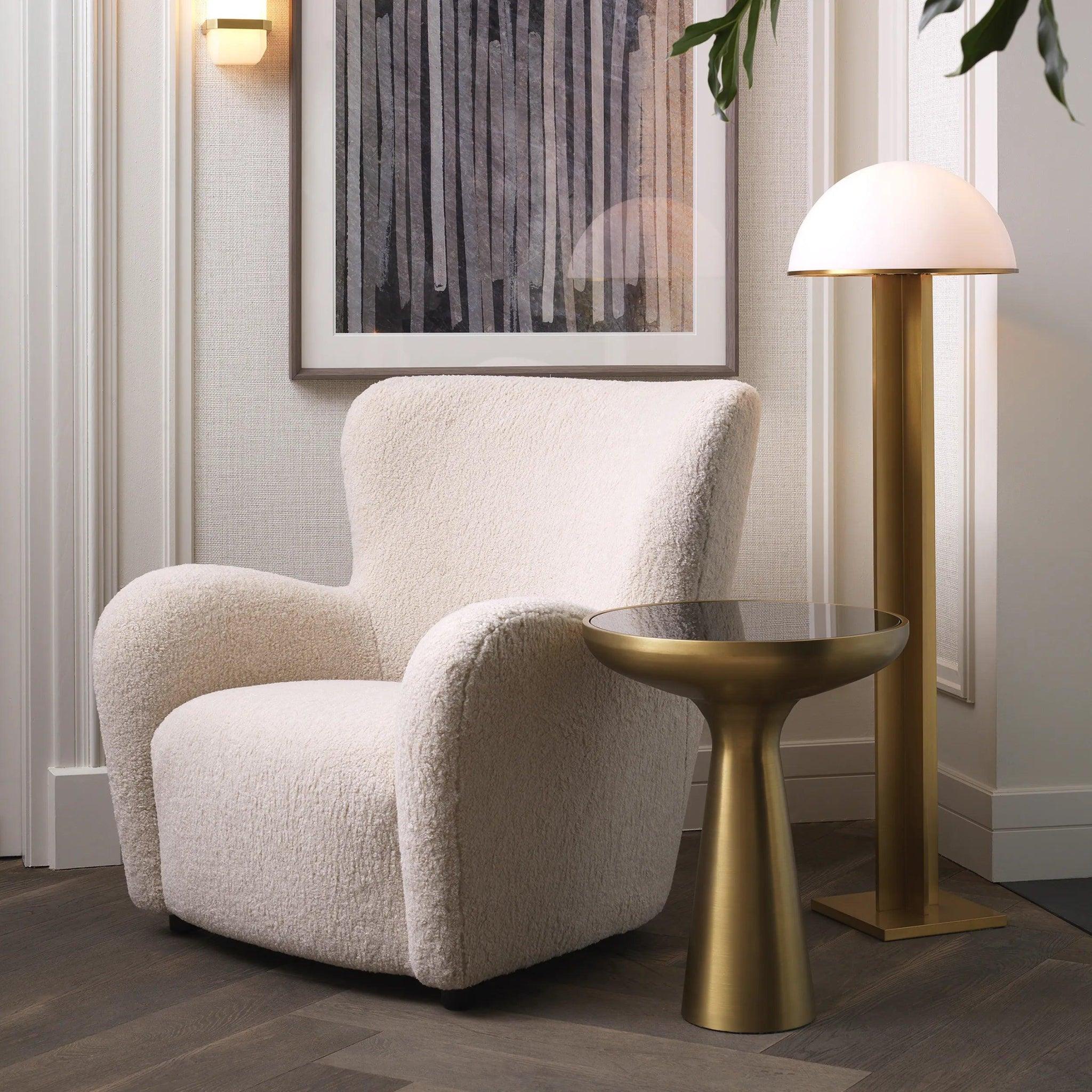 Fotel futrzany SVANTE BIG kremowy Eichholtz Eye on Design