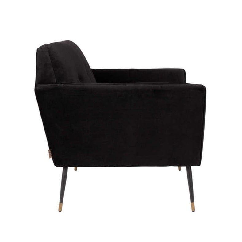 Fotel lounge KATE czarny Dutchbone Eye on Design